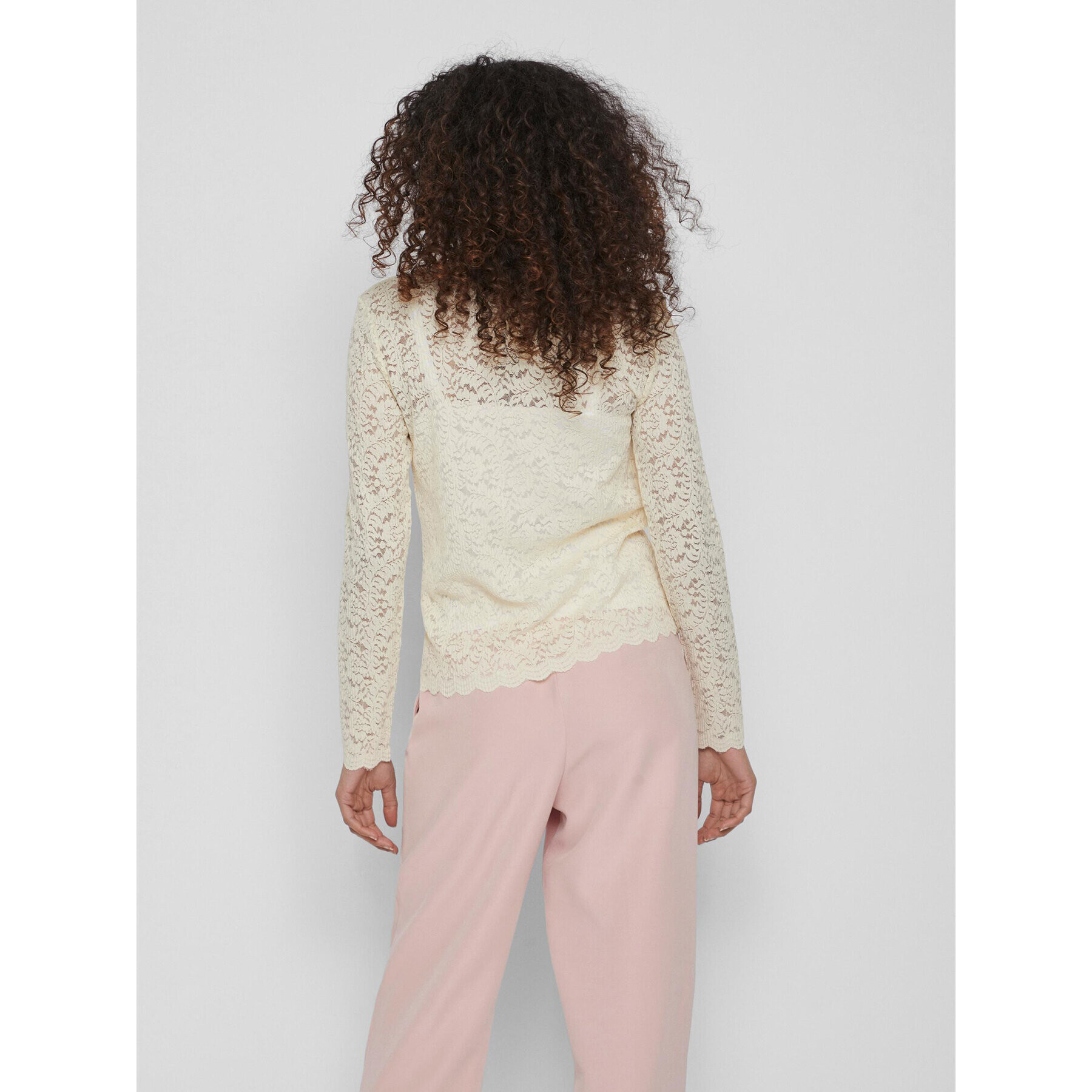 Vila Блуза Blondy 14082163 Екрю Regular Fit - Pepit.bg