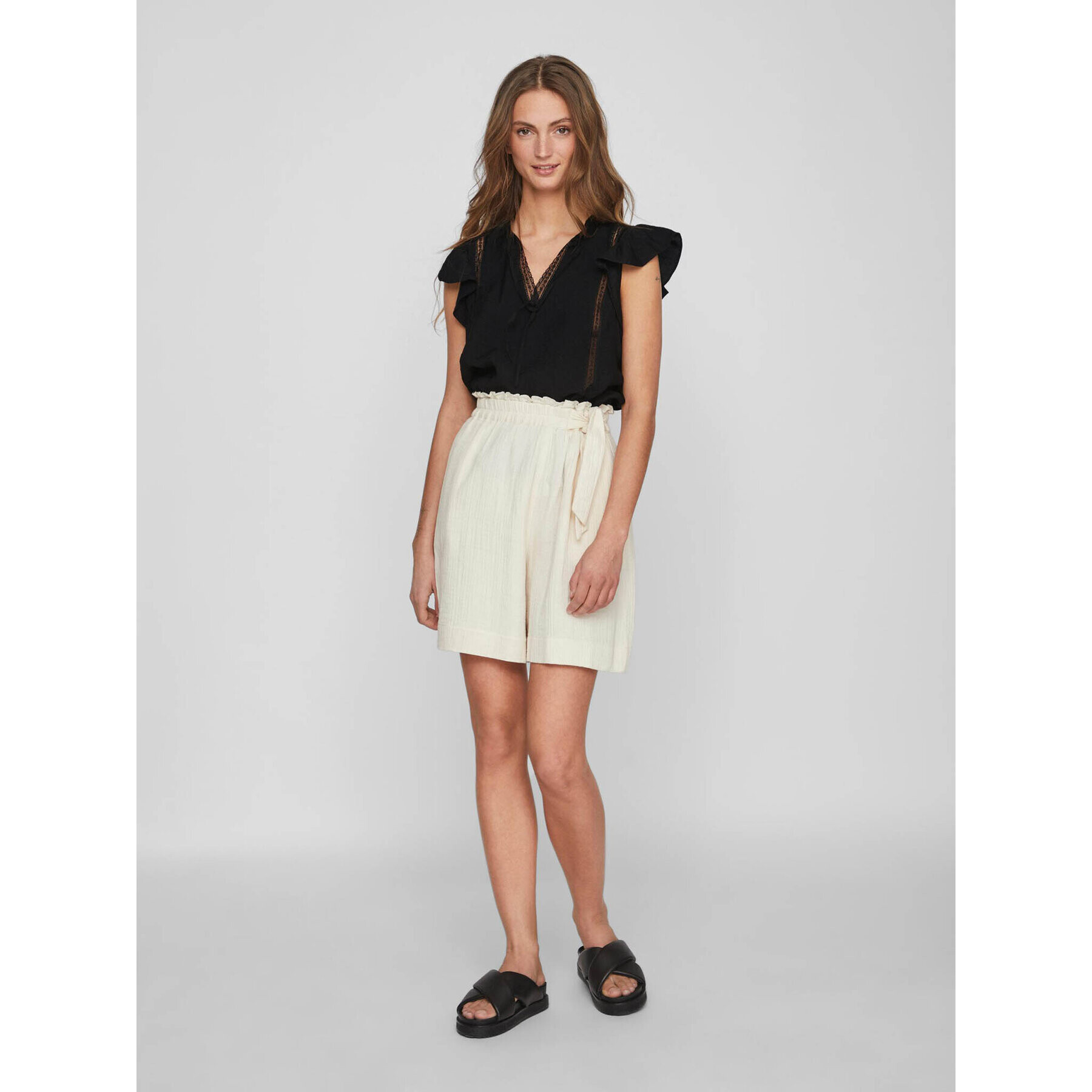 Vila Блуза Lucia 14086329 Черен Loose Fit - Pepit.bg