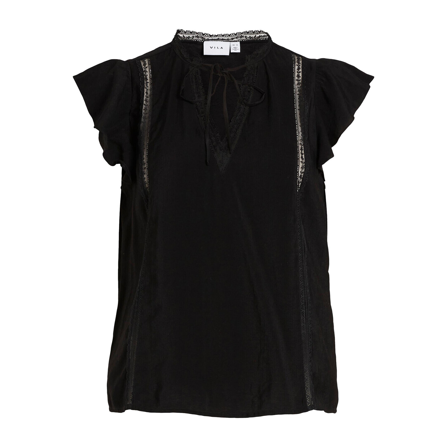 Vila Блуза Lucia 14086329 Черен Loose Fit - Pepit.bg