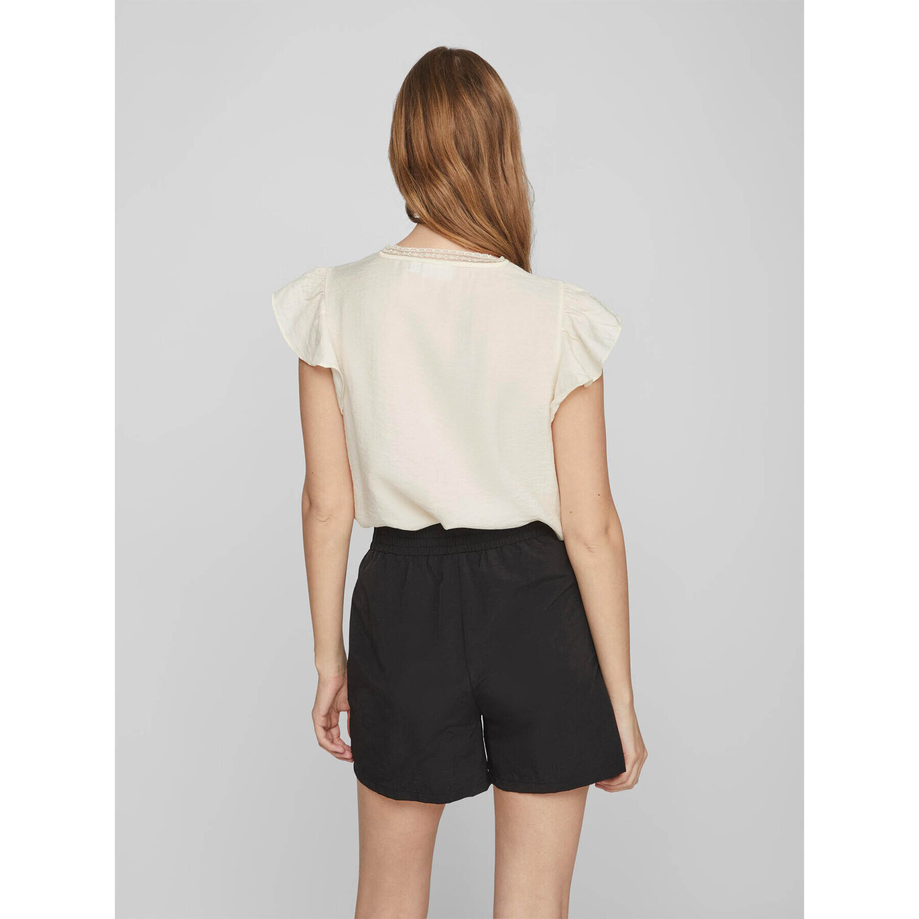 Vila Блуза Lucia 14086329 Екрю Loose Fit - Pepit.bg