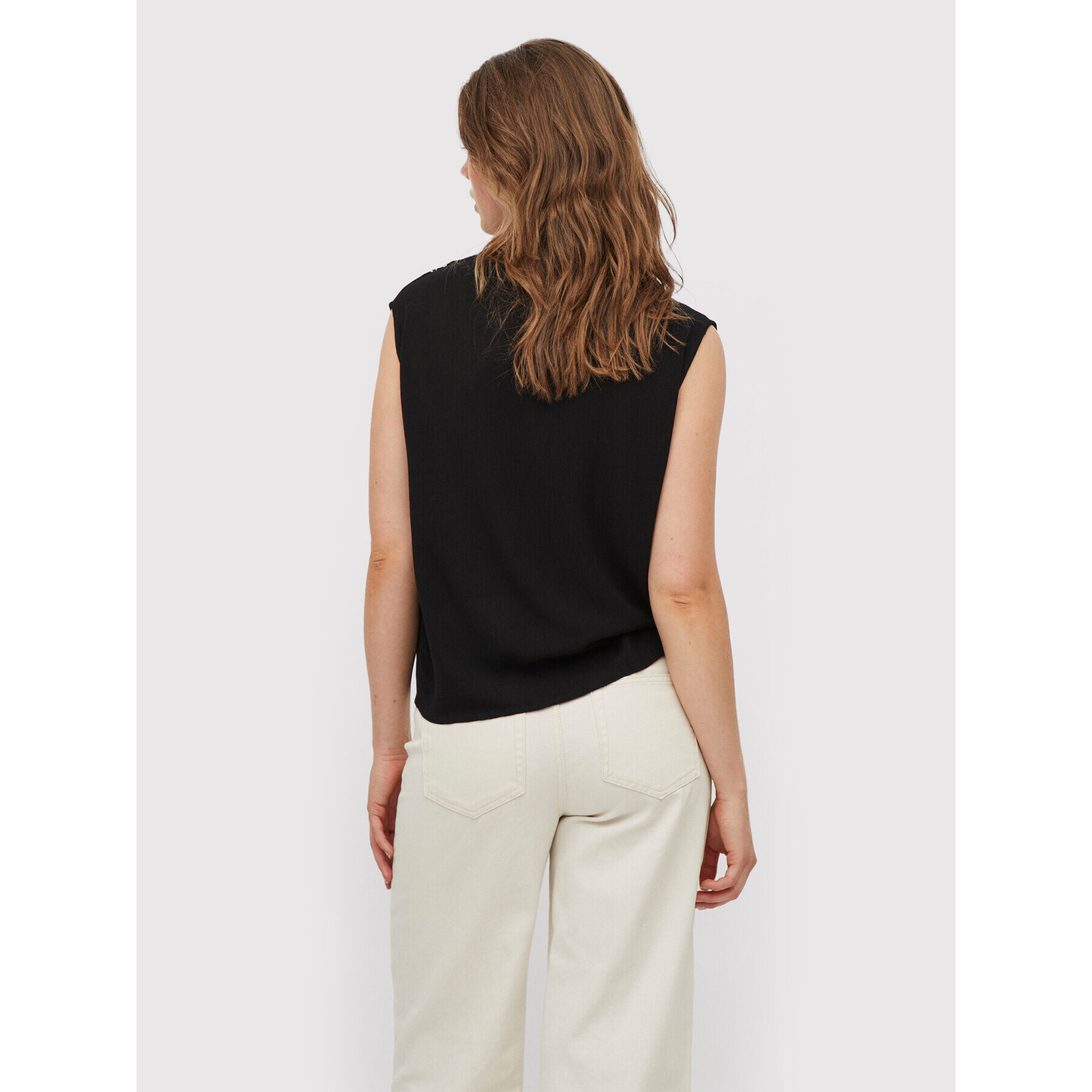 Vila Блуза Michelle 14075275 Черен Regular Fit - Pepit.bg