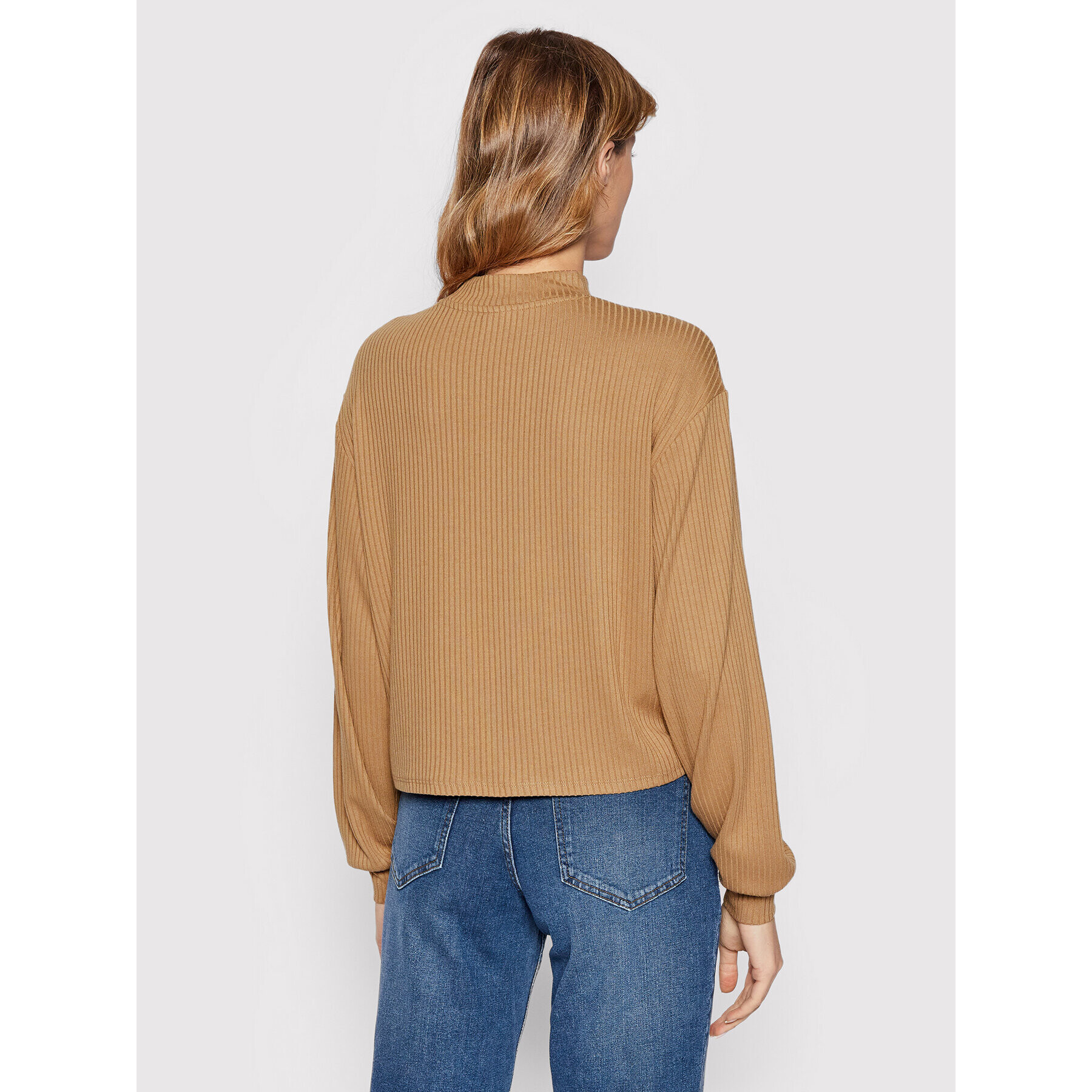 Vila Блуза Ribbi 14065569 Кафяв Relaxed Fit - Pepit.bg