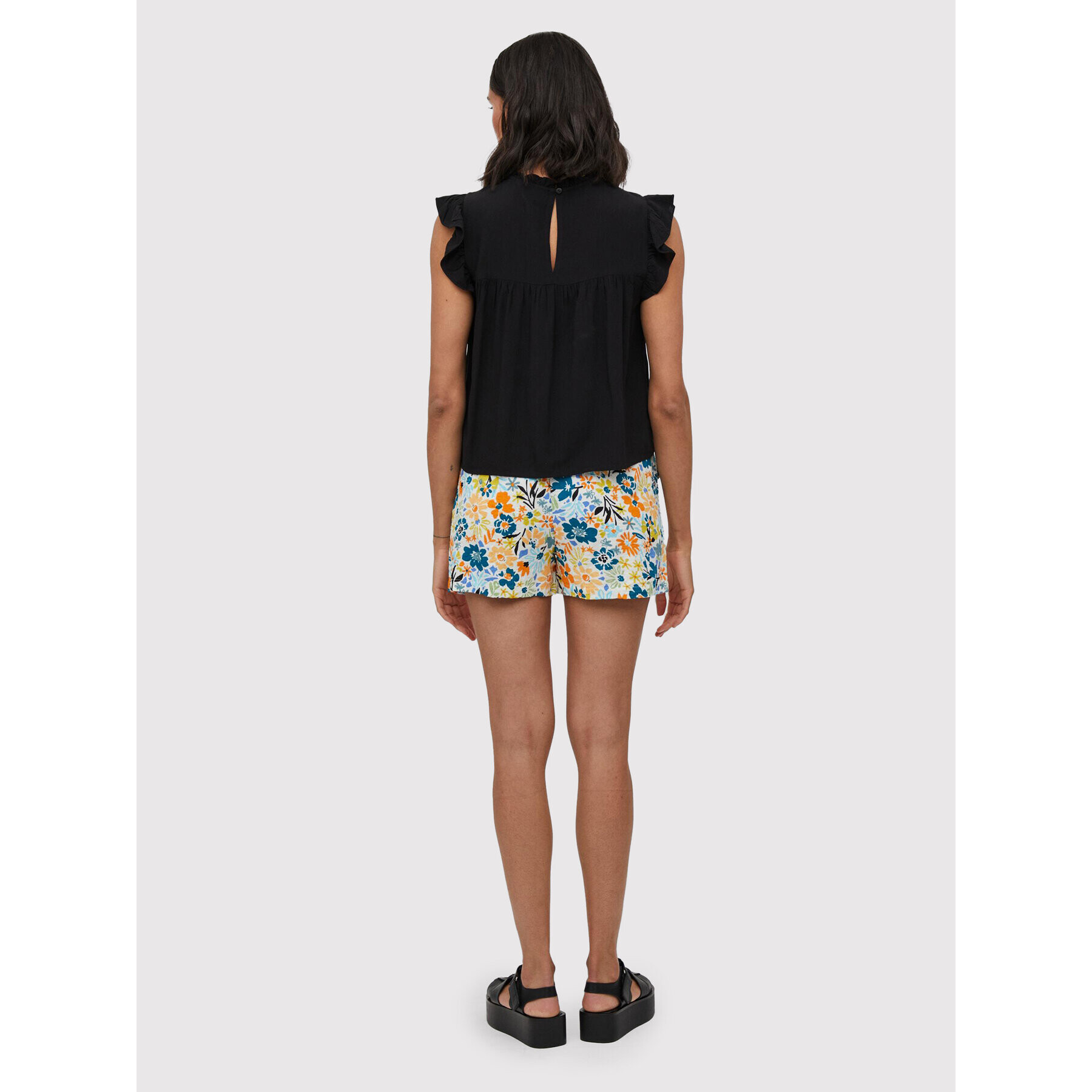Vila Блуза Visia 14075227 Черен Loose Fit - Pepit.bg