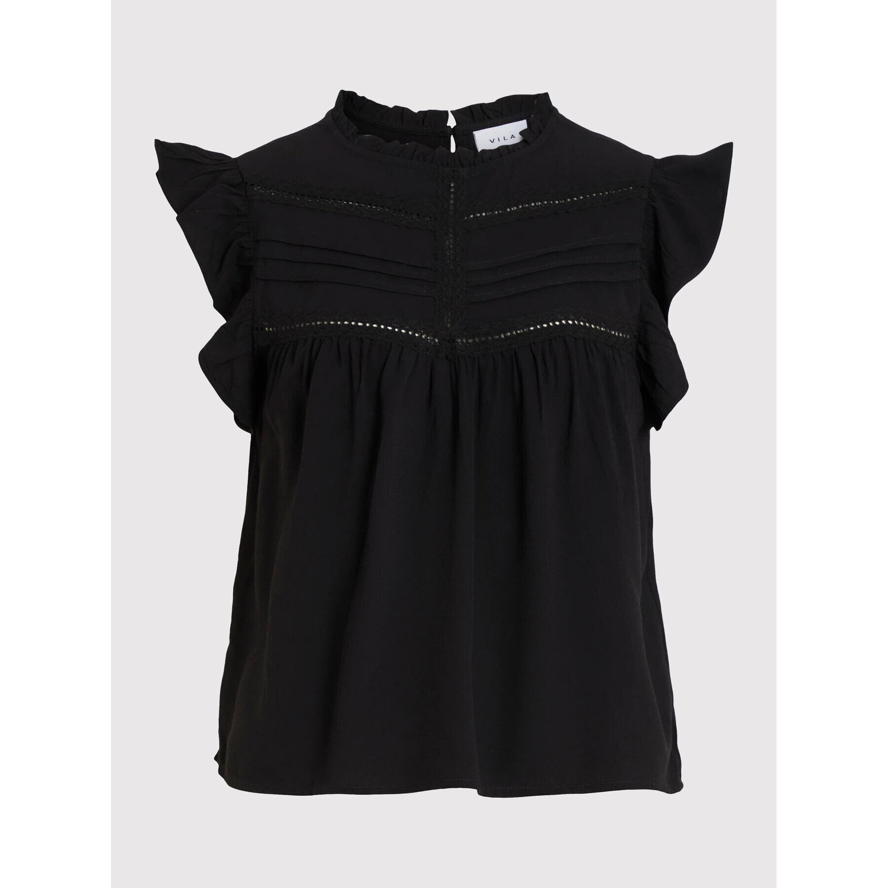 Vila Блуза Visia 14075227 Черен Loose Fit - Pepit.bg