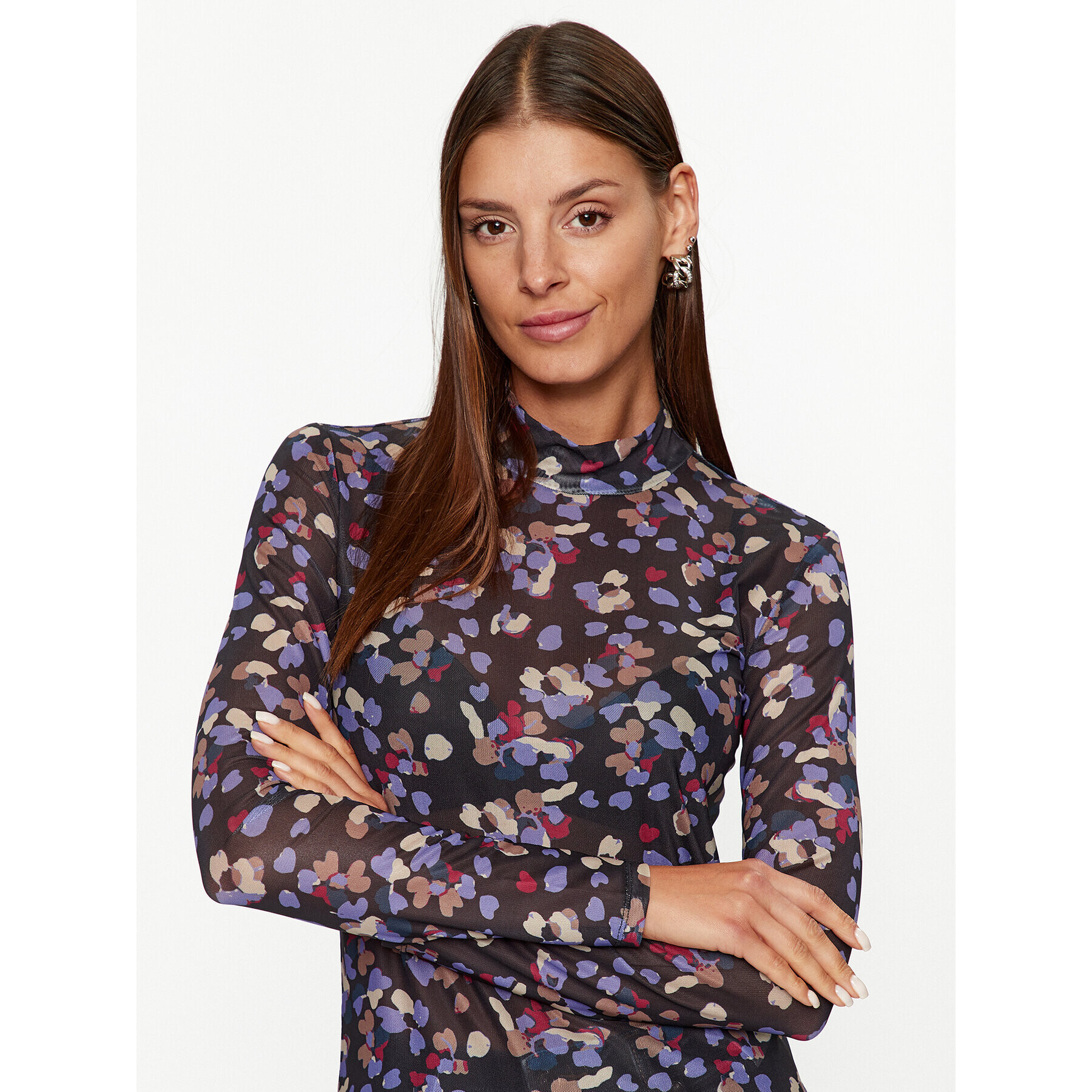 Vila Блуза Volettis 14087252 Цветен Slim Fit - Pepit.bg