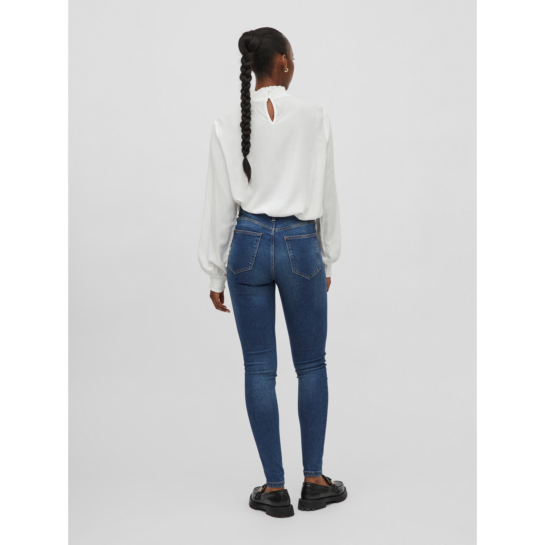 Vila Дънки Skinnie 14077833 Тъмносин Skinny Fit - Pepit.bg