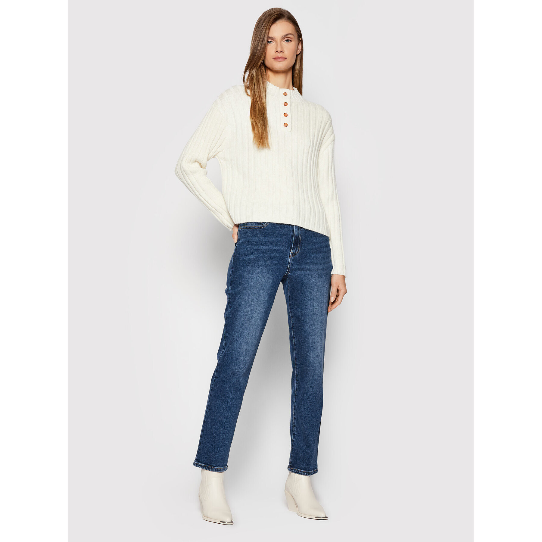 Vila Дънки Sommer 14057734 Тъмносин Regular Fit - Pepit.bg