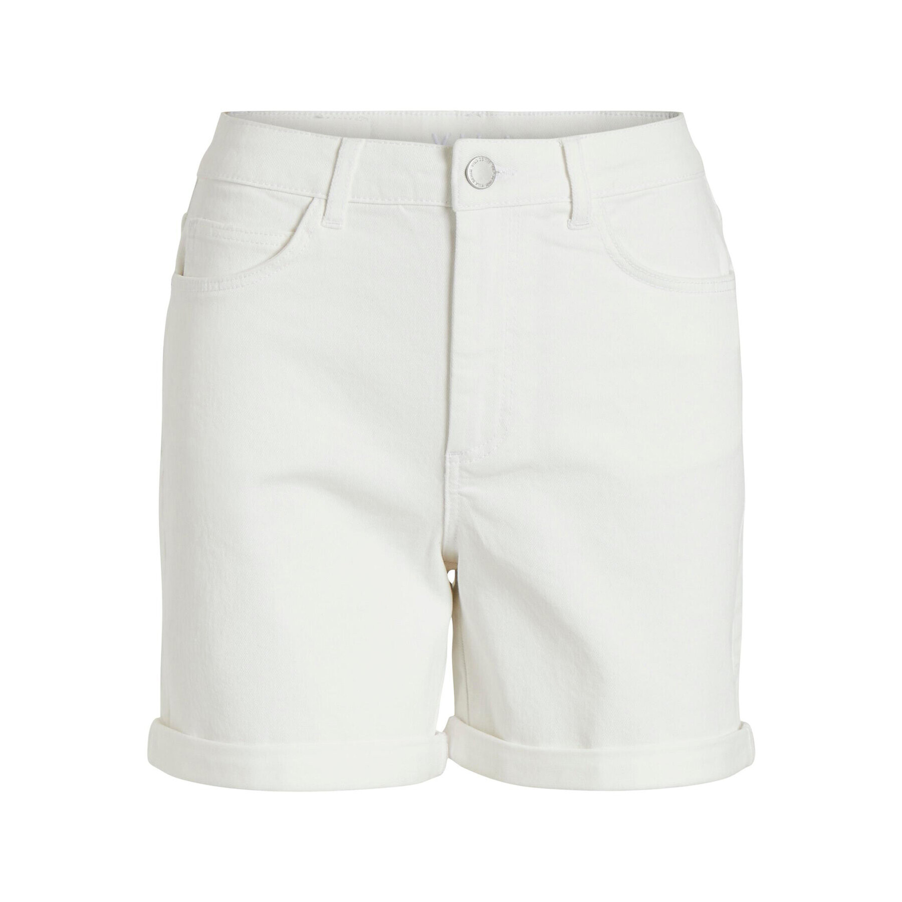 Vila Дънкови шорти Jo 14084721 Бял Regular Fit - Pepit.bg