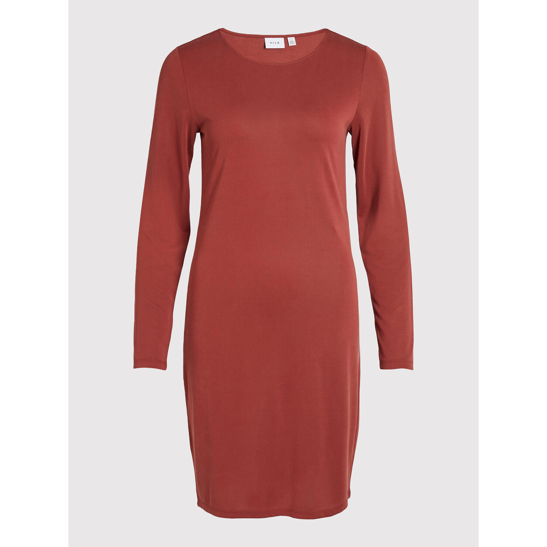Vila Ежедневна рокля Modala 14075489 Червен Slim Fit - Pepit.bg