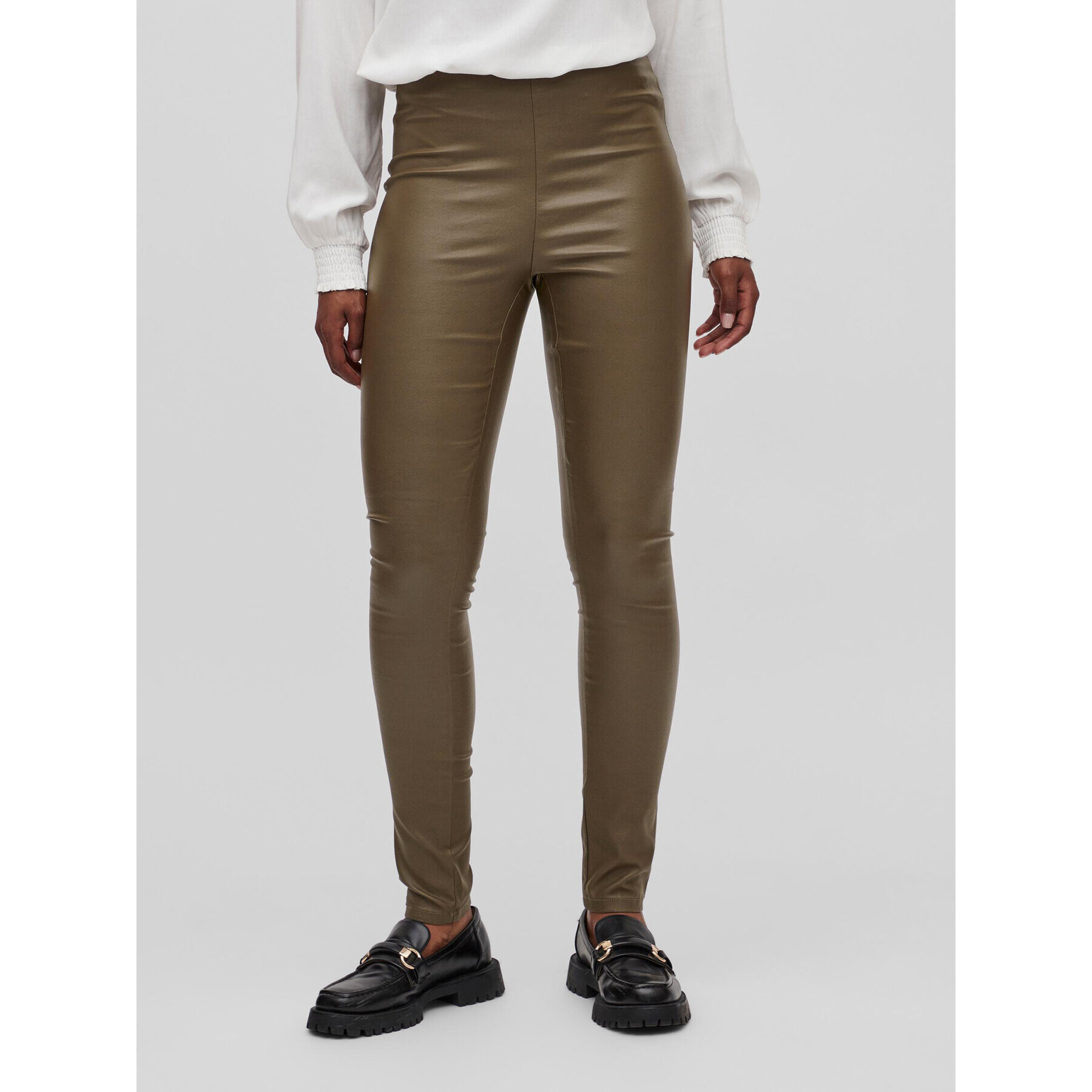 Vila Клин Commit 14079967 Кафяв Slim Fit - Pepit.bg