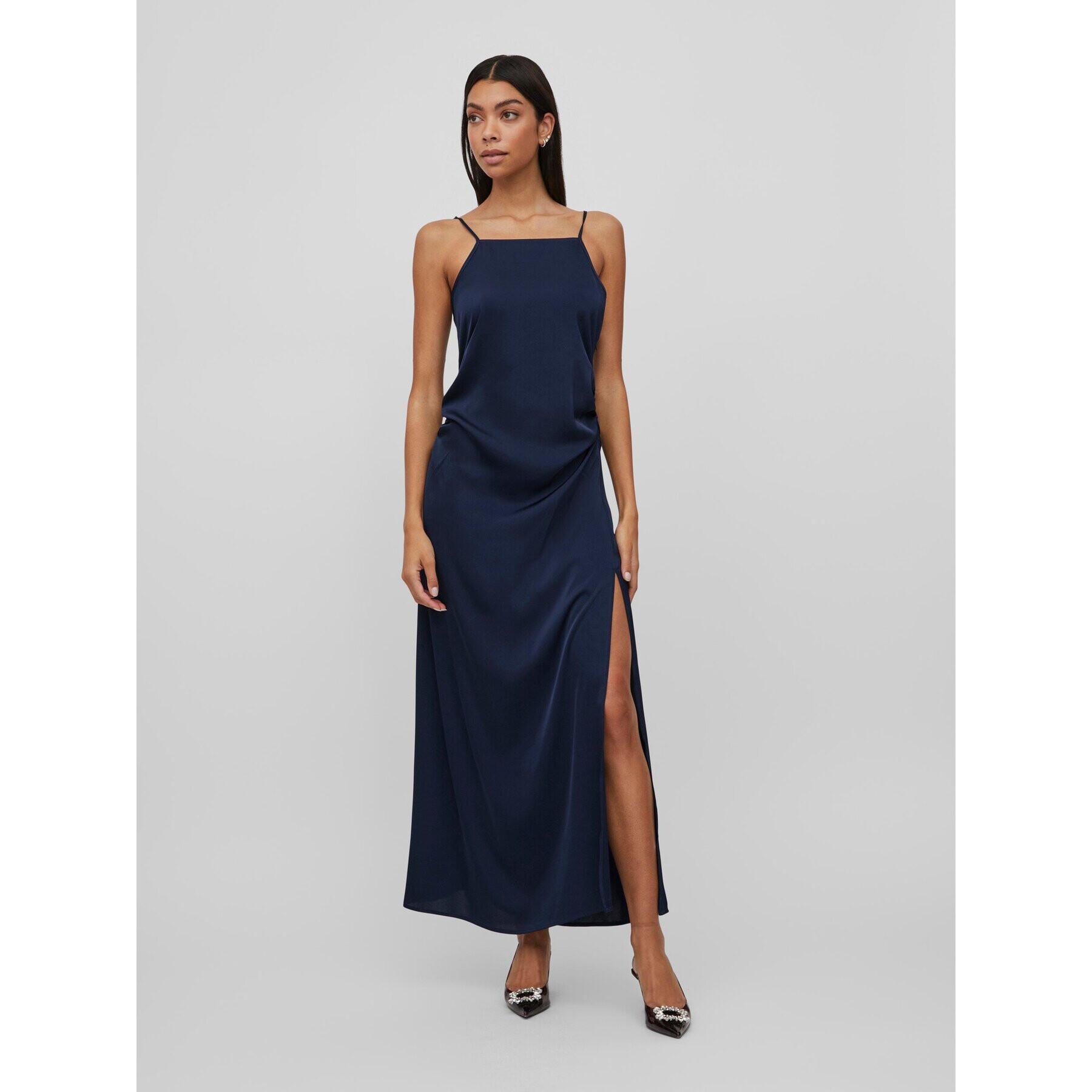 Vila Коктейлна рокля 14083349 Син Slim Fit - Pepit.bg