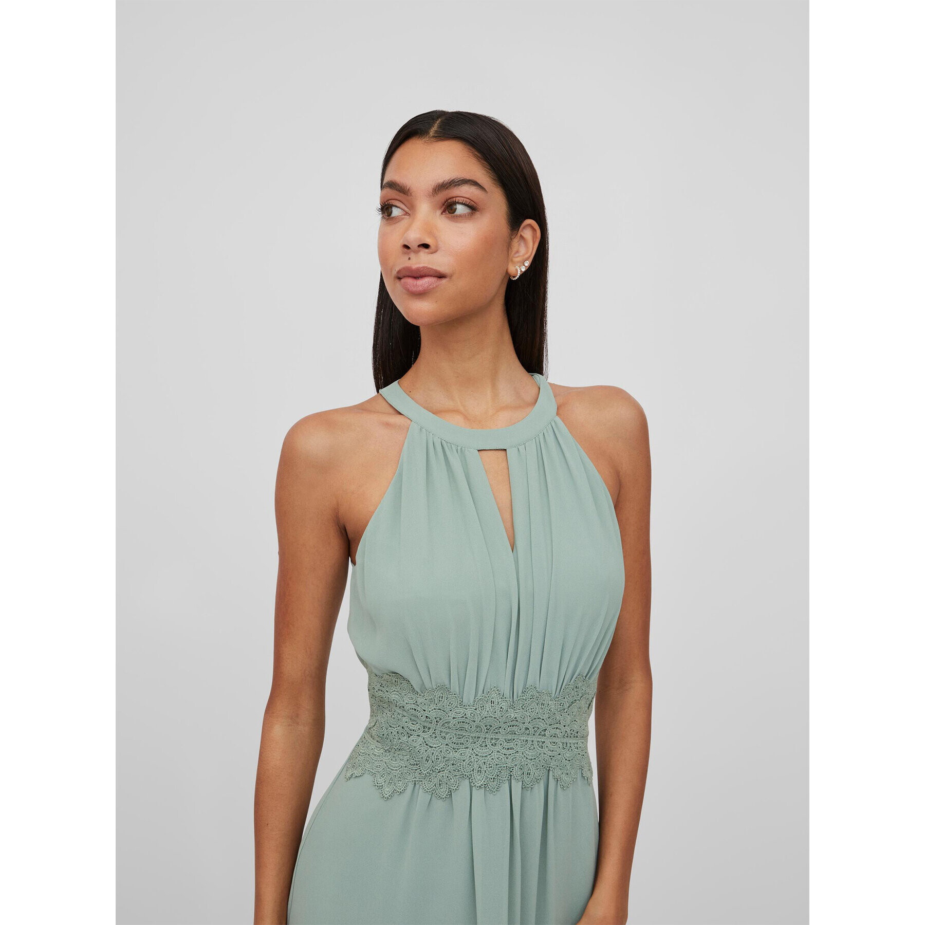 Vila Коктейлна рокля Milina 14057364 Зелен Regular Fit - Pepit.bg