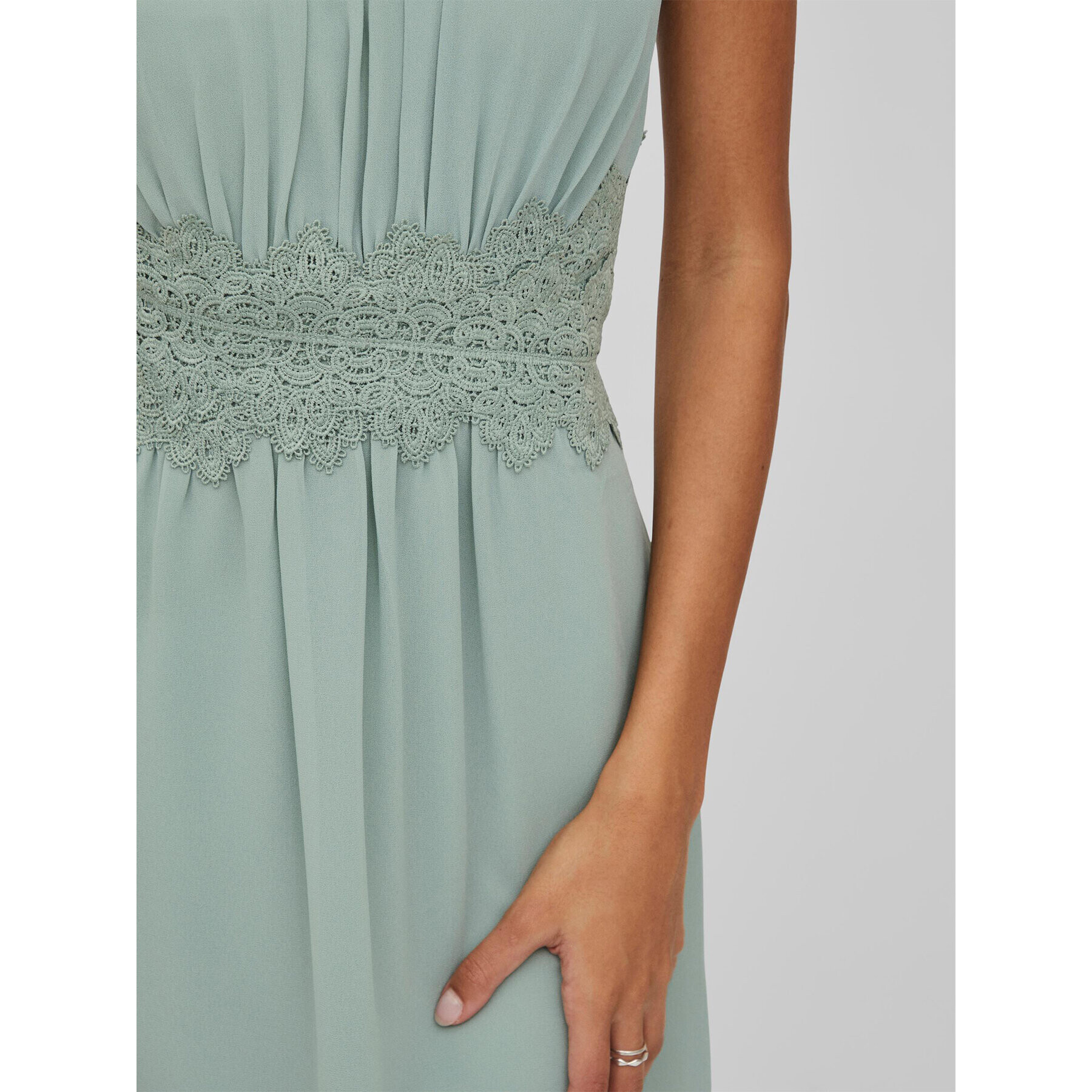 Vila Коктейлна рокля Milina 14057364 Зелен Regular Fit - Pepit.bg