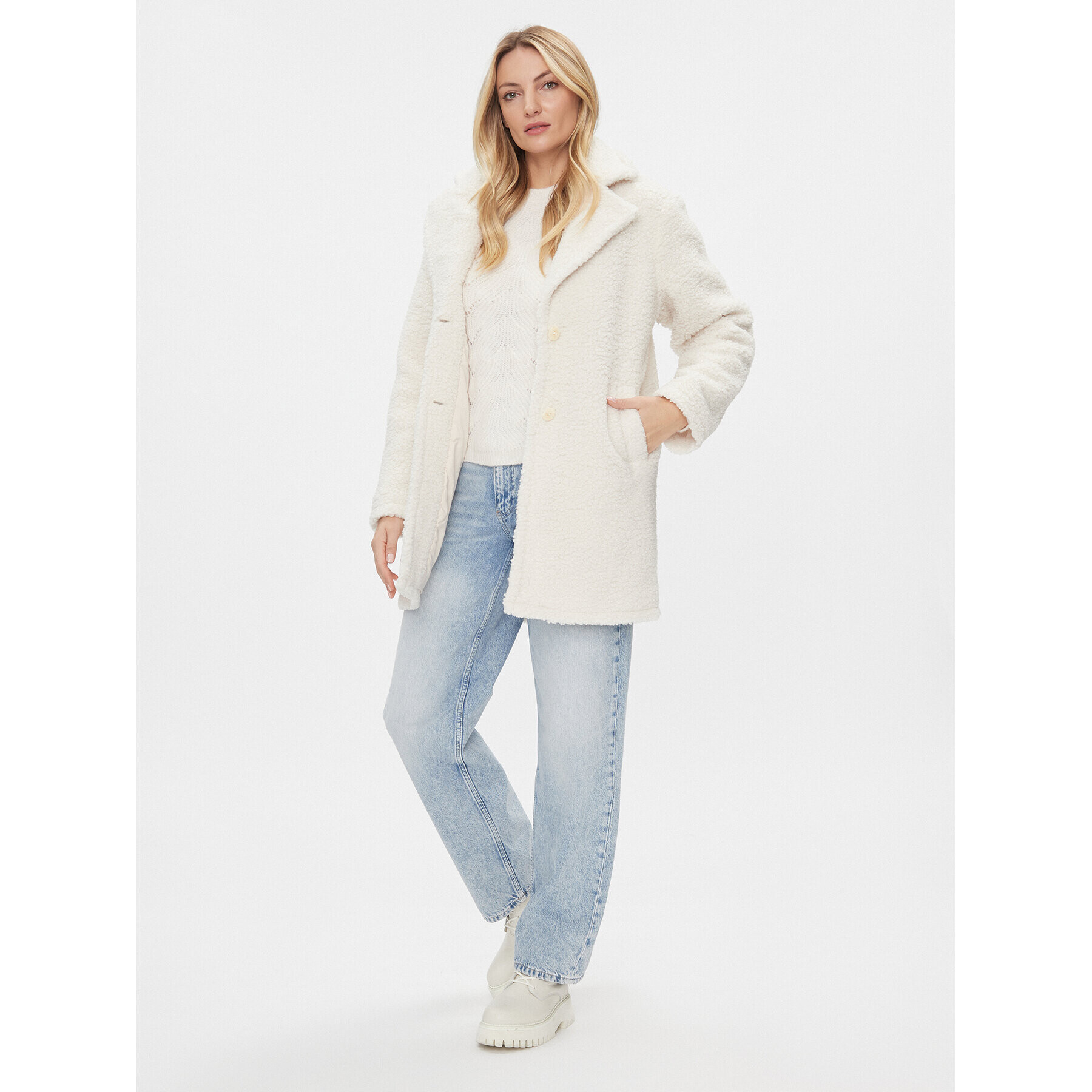 Vila Кожух Lilla 14095452 Екрю Regular Fit - Pepit.bg