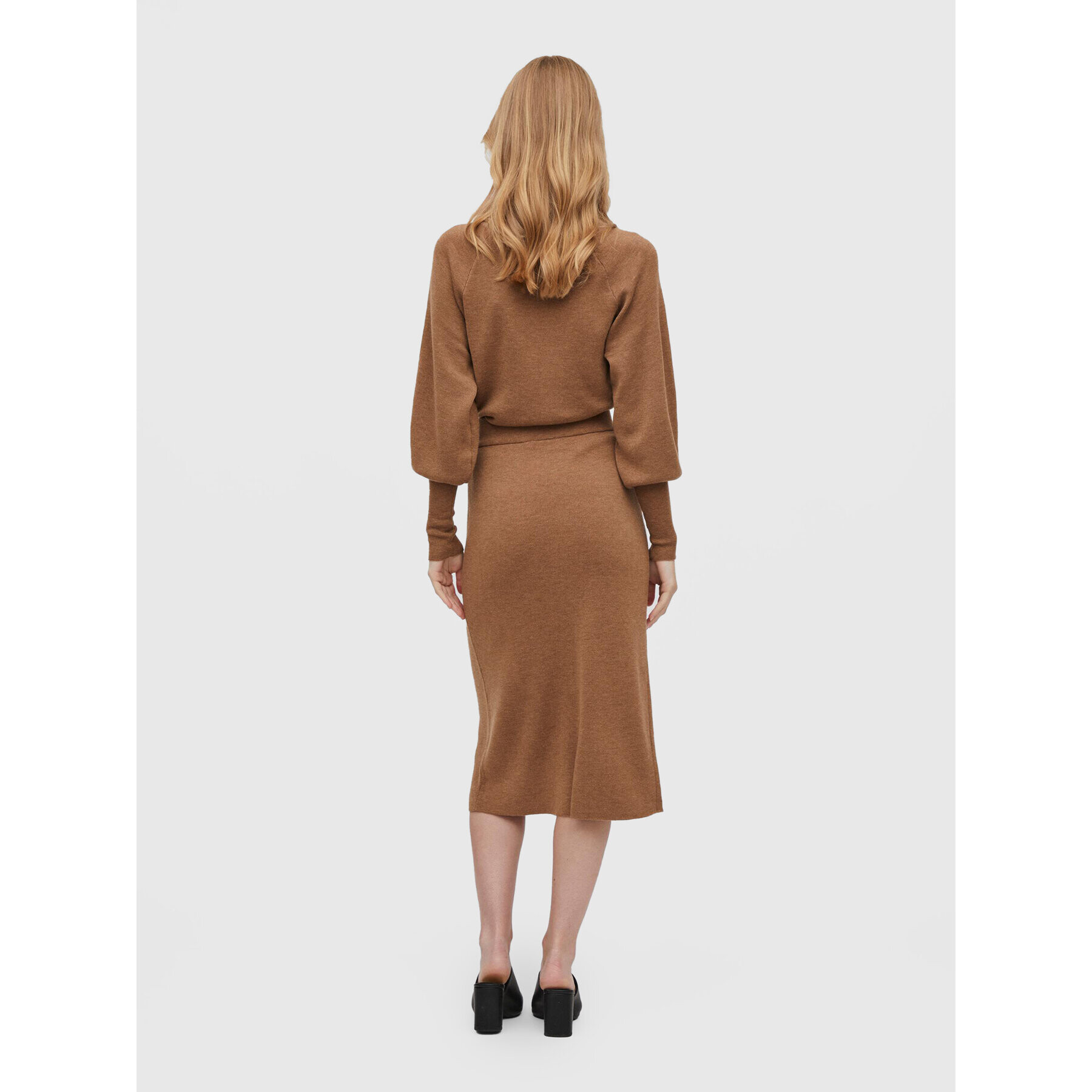 Vila Миди пола Marla 14076042 Кафяв Regular Fit - Pepit.bg