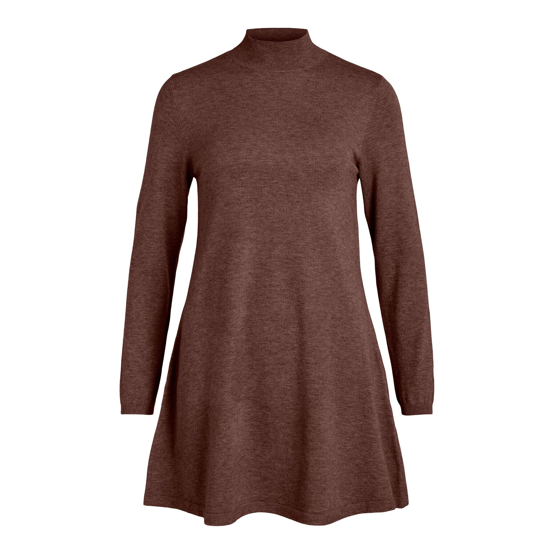 Vila Плетена рокля Comfy 14087511 Кафяв Regular Fit - Pepit.bg