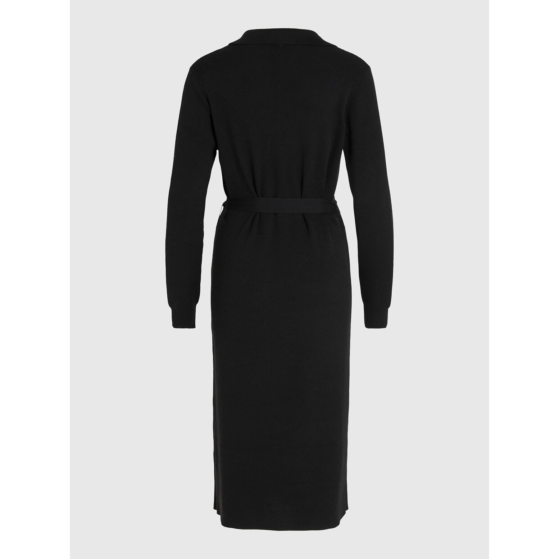 Vila Плетена рокля Marla 14076044 Черен Regular Fit - Pepit.bg
