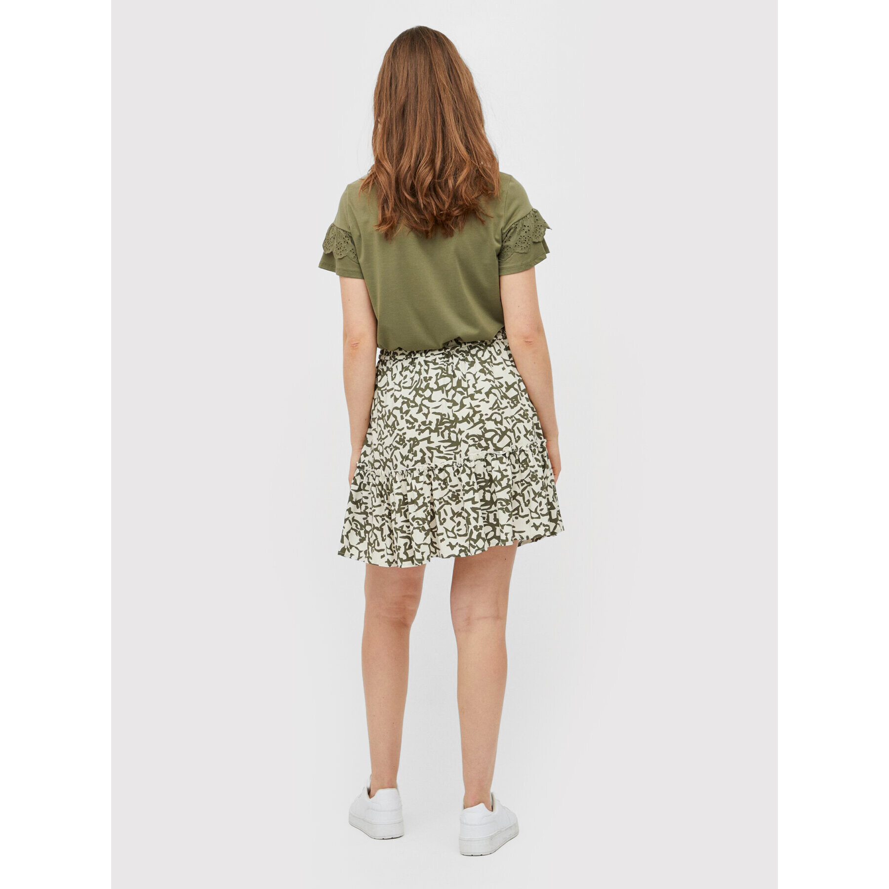 Vila Пола тип трапец Lise 14075614 Зелен Regular Fit - Pepit.bg