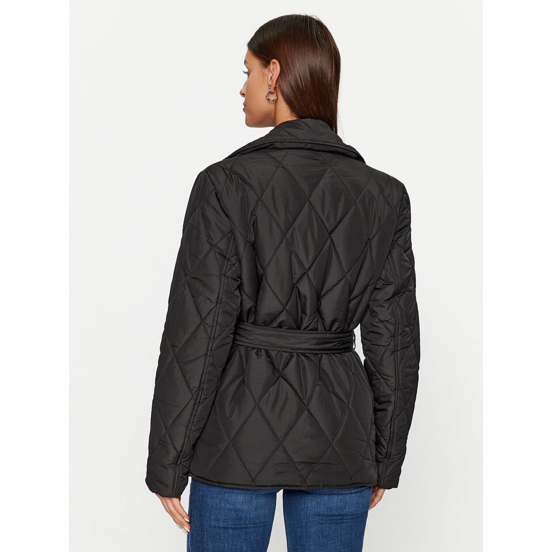 Vila Пухено яке Dita 14087604 Черен Regular Fit - Pepit.bg