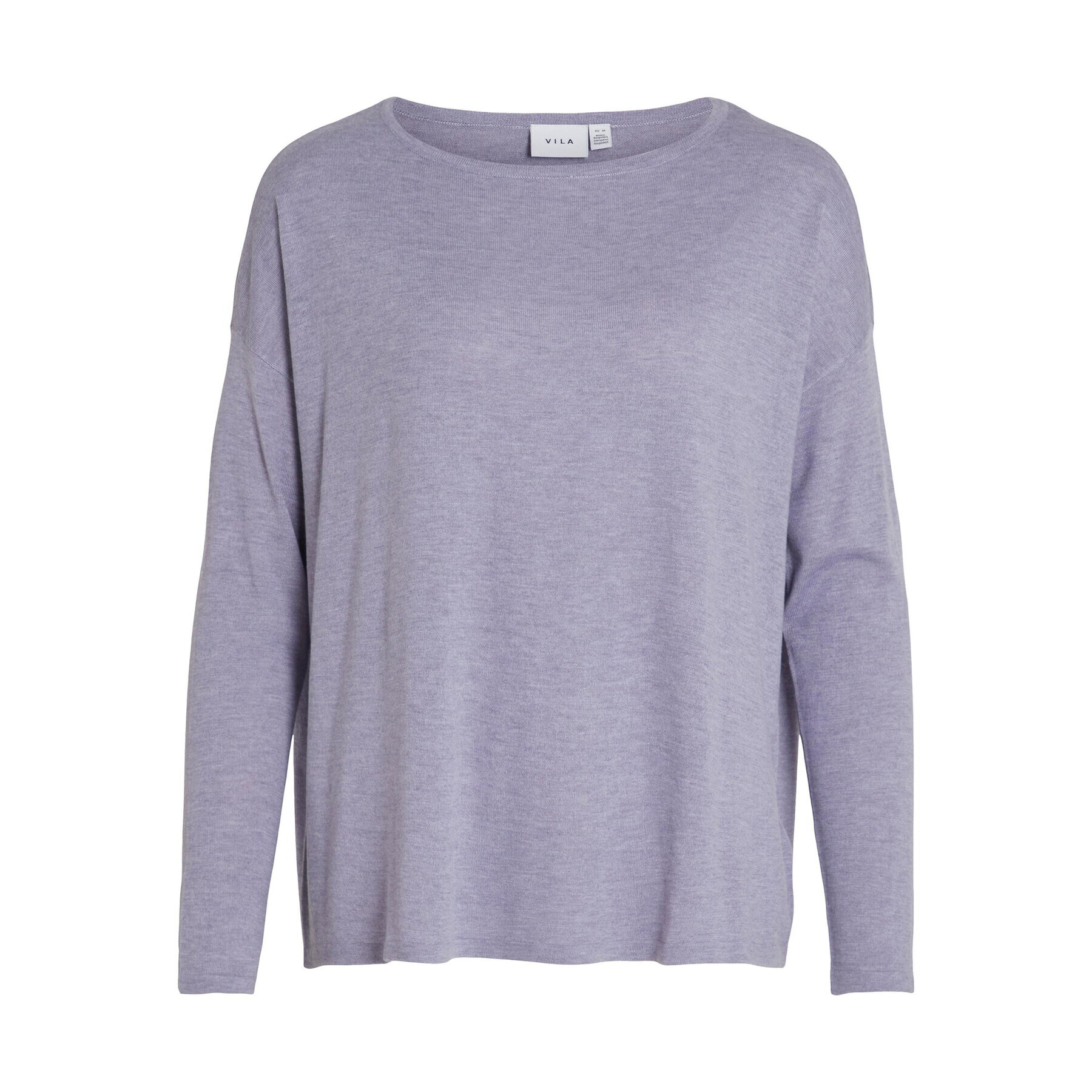 Vila Пуловер Bella 14079773 Виолетов Relaxed Fit - Pepit.bg