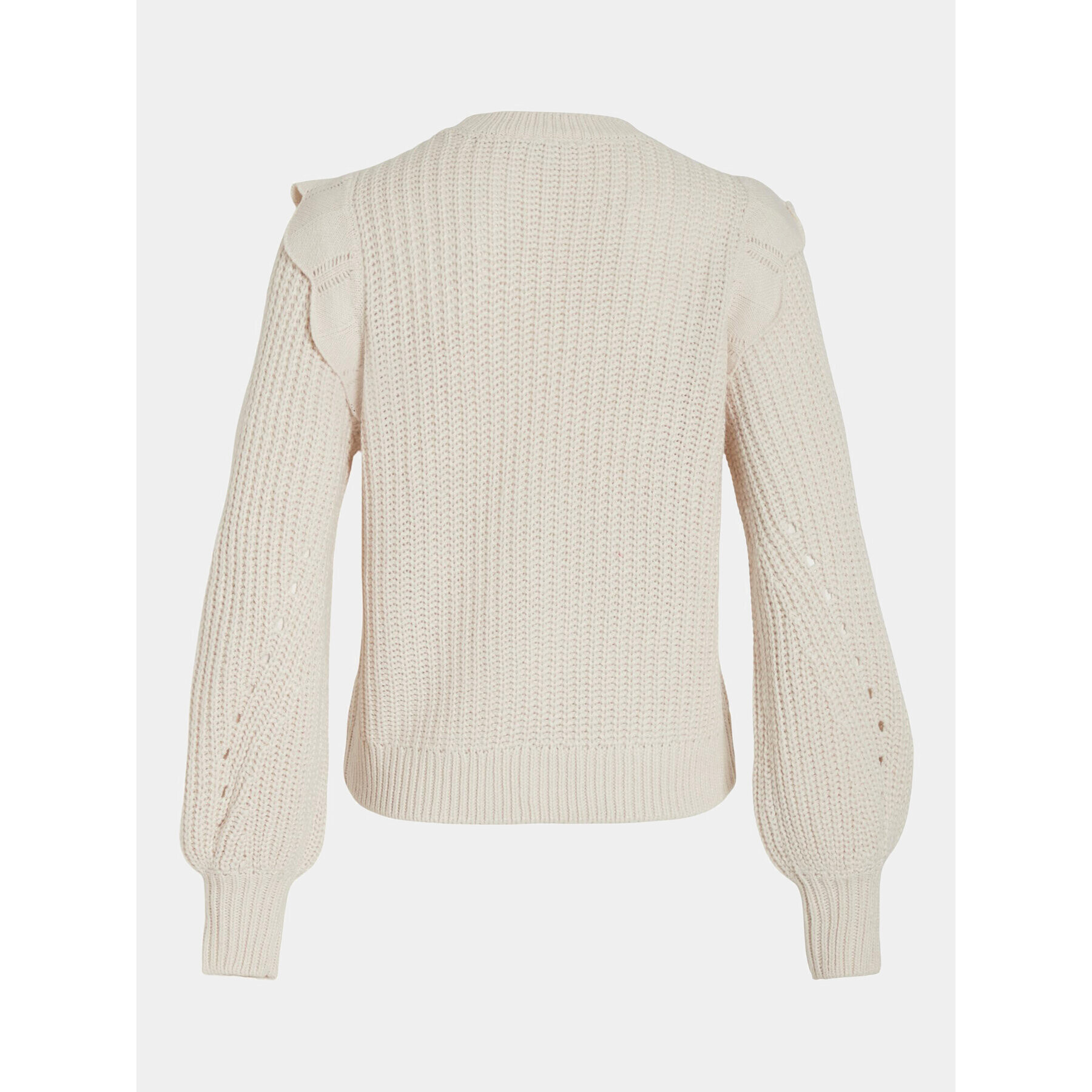 Vila Пуловер Norila 14090231 Екрю Regular Fit - Pepit.bg