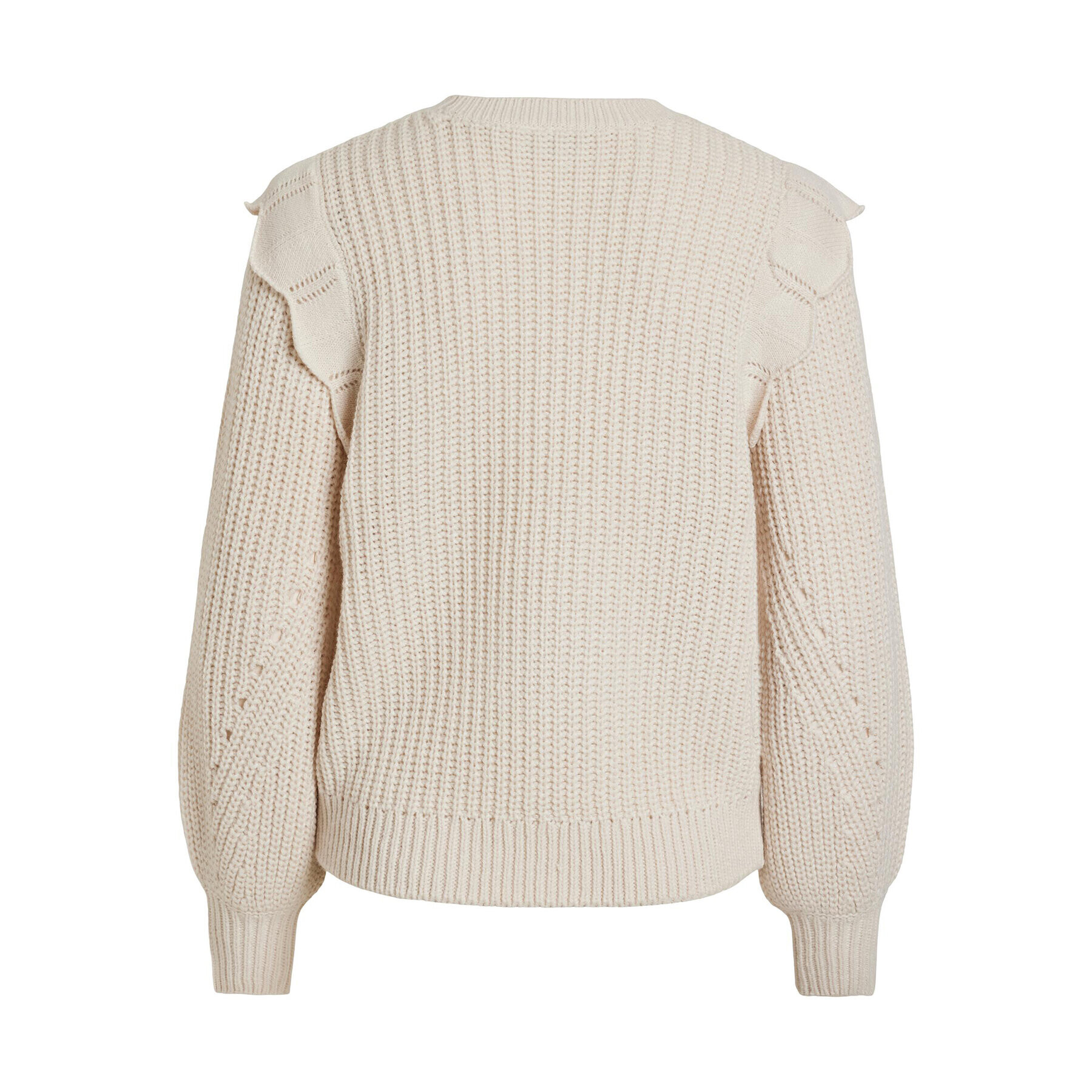 Vila Пуловер Norila 14090231 Екрю Regular Fit - Pepit.bg