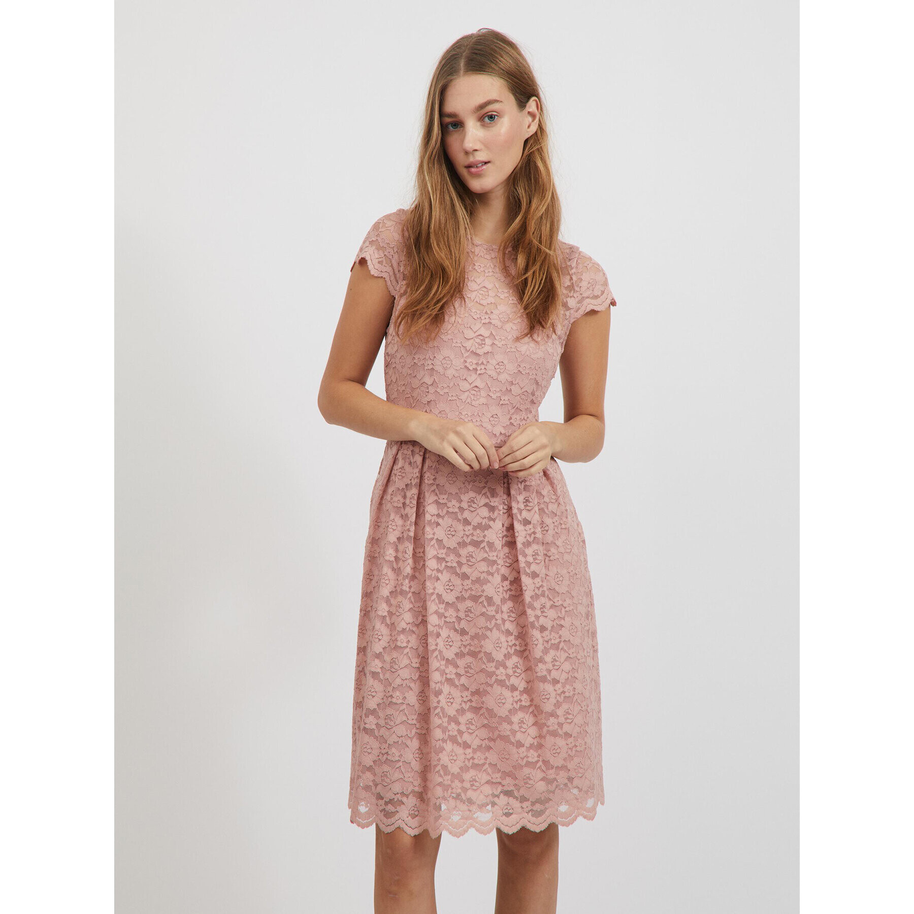 Vila Рокля 14067460 Розов Loose Fit - Pepit.bg