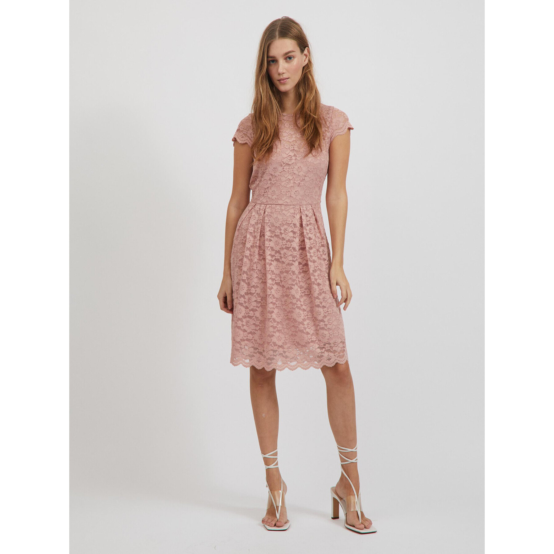 Vila Рокля 14067460 Розов Loose Fit - Pepit.bg