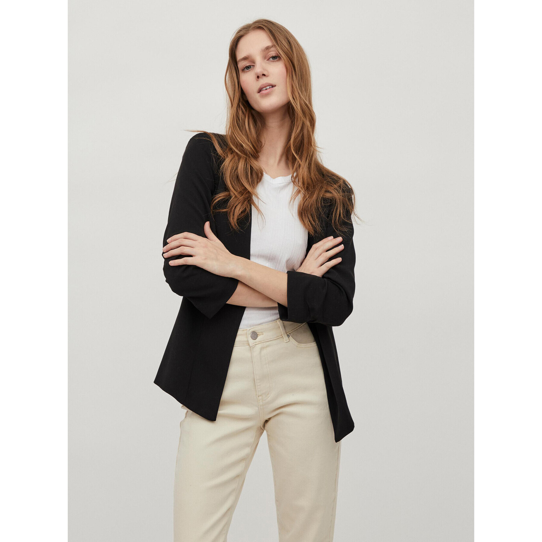 Vila Сако Her New 14039434 Черен Regular Fit - Pepit.bg