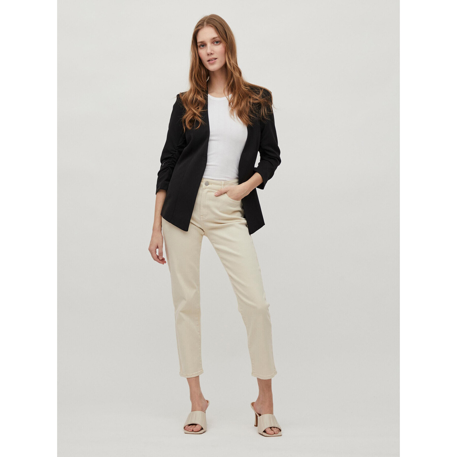 Vila Сако Her New 14039434 Черен Regular Fit - Pepit.bg