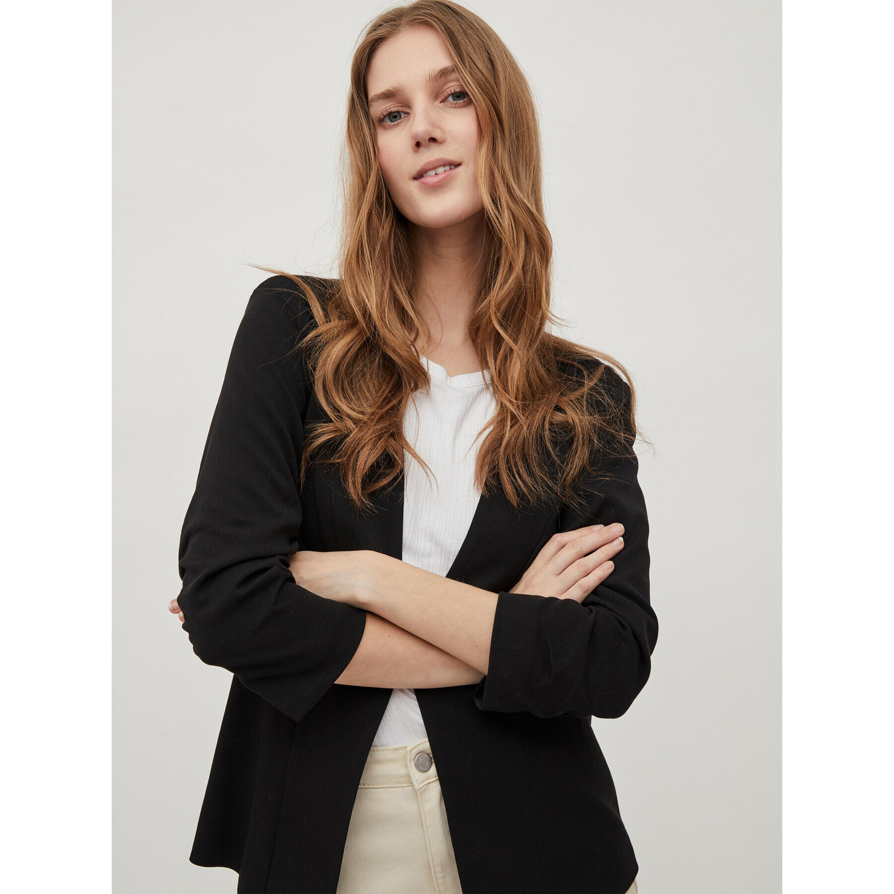Vila Сако Her New 14039434 Черен Regular Fit - Pepit.bg