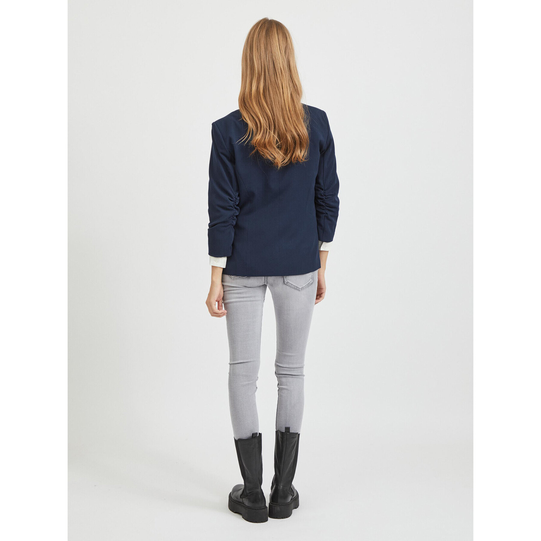 Vila Сако Her New 14039434 Тъмносин Regular Fit - Pepit.bg