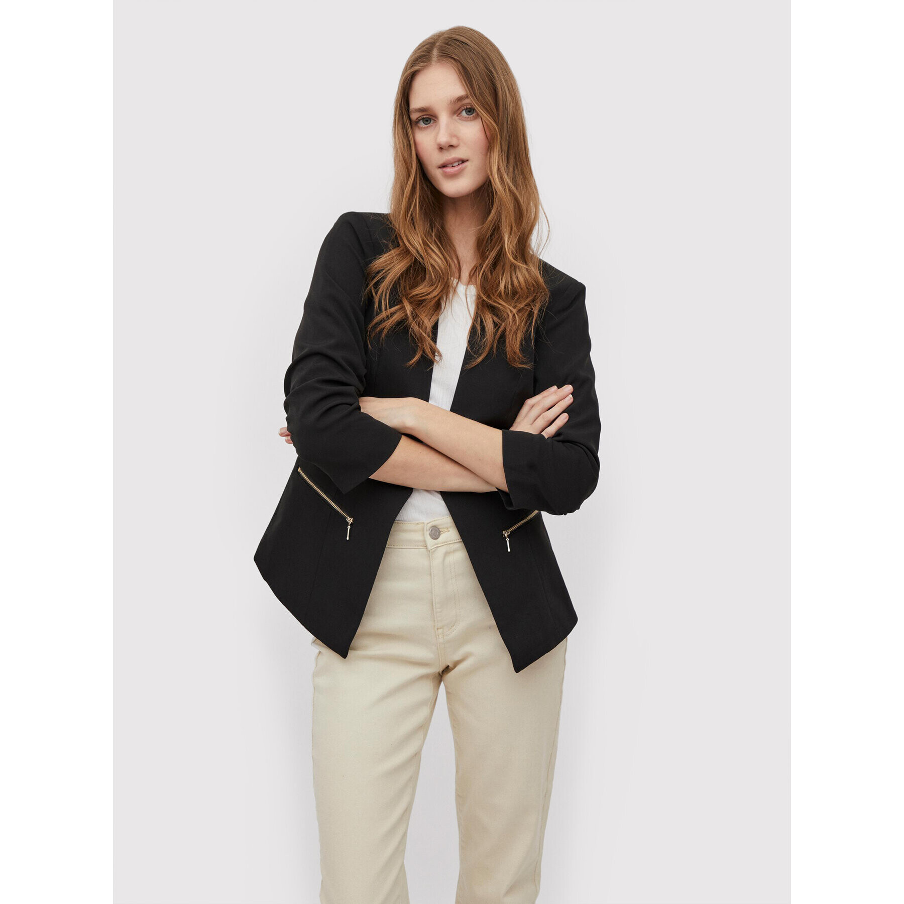 Vila Сако Joy 14058873 Черен Regular Fit - Pepit.bg
