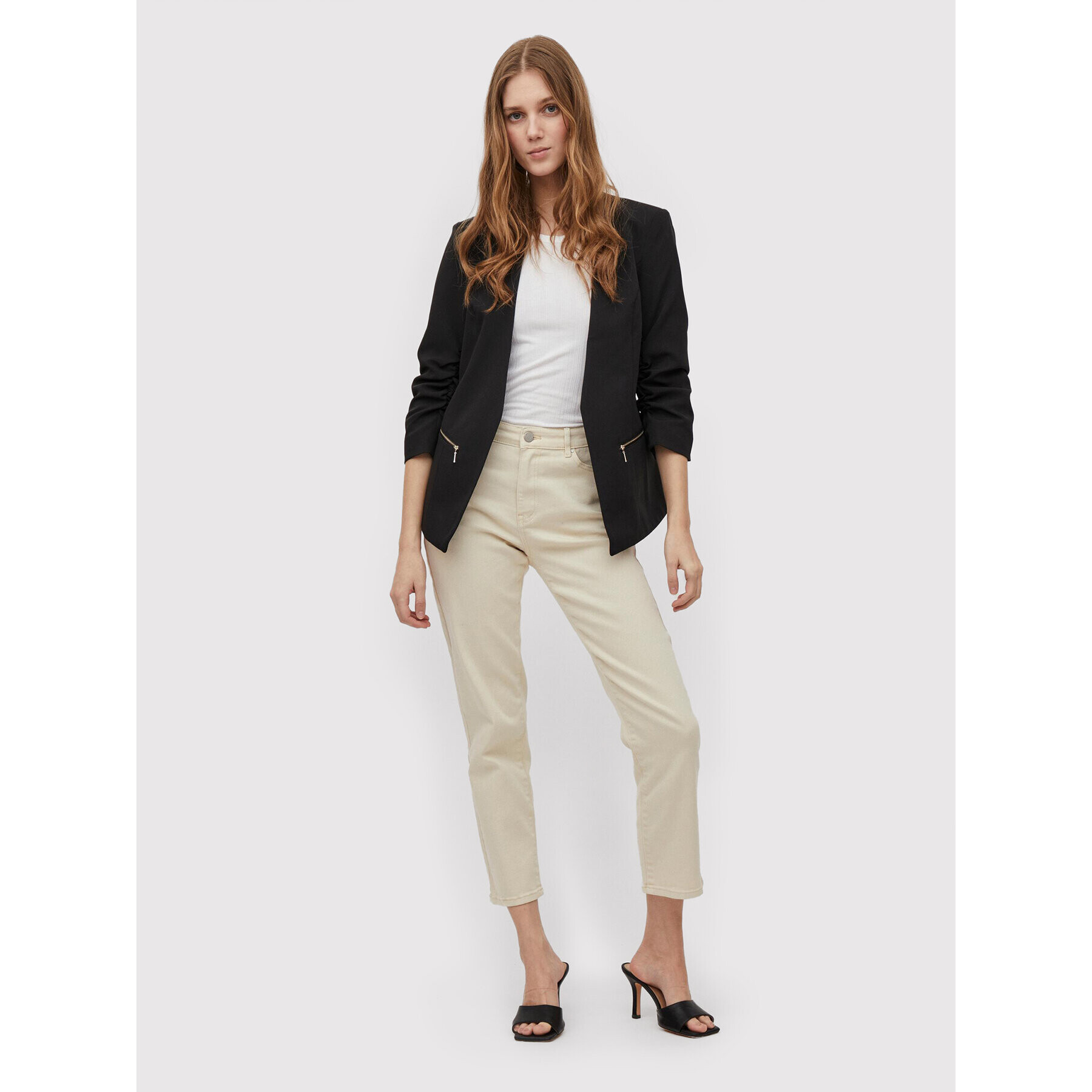 Vila Сако Joy 14058873 Черен Regular Fit - Pepit.bg