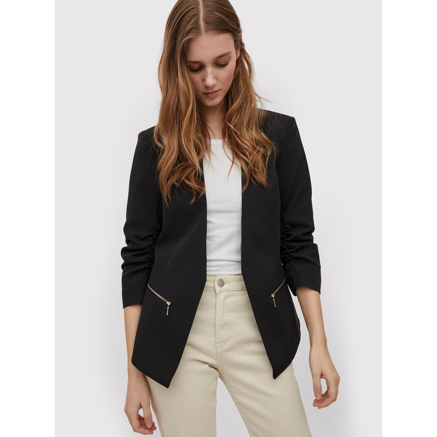 Vila Сако Joy 14058873 Черен Regular Fit - Pepit.bg
