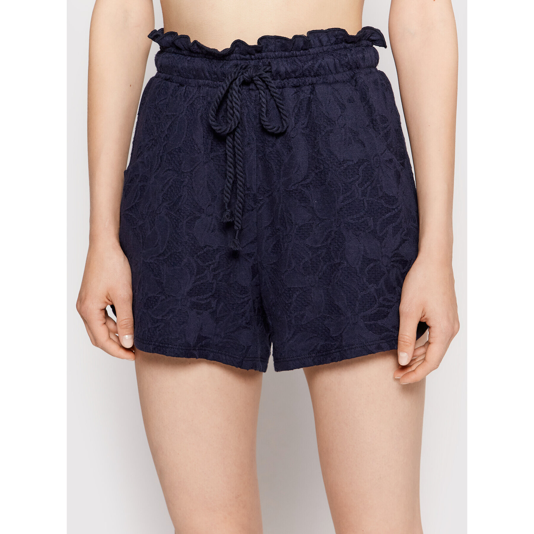 Vila Шорти от плат Blomst 14075208 Тъмносин Regular Fit - Pepit.bg