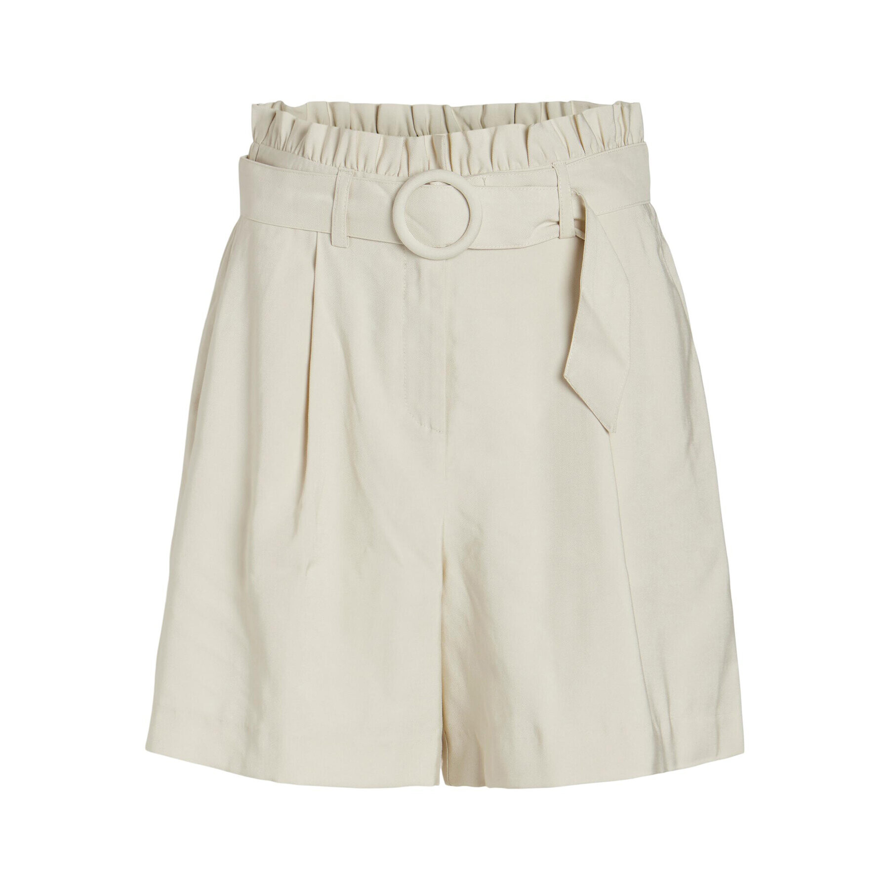 Vila Шорти от плат Ruby 14086379 Екрю Relaxed Fit - Pepit.bg
