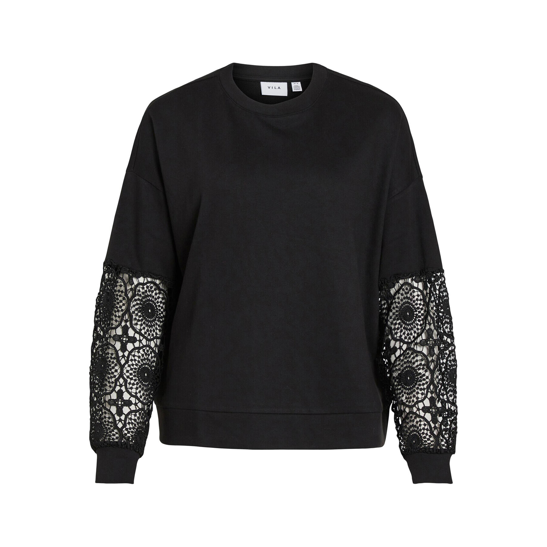 Vila Суитшърт 14089888 Черен Relaxed Fit - Pepit.bg