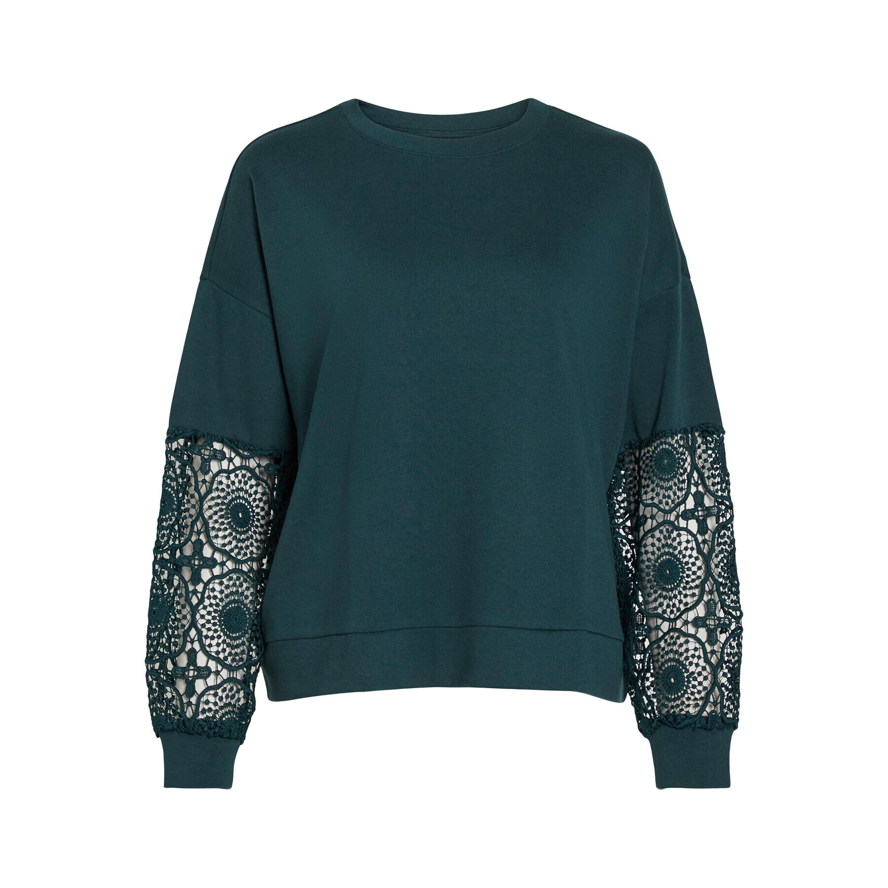 Vila Суитшърт 14089888 Зелен Relaxed Fit - Pepit.bg