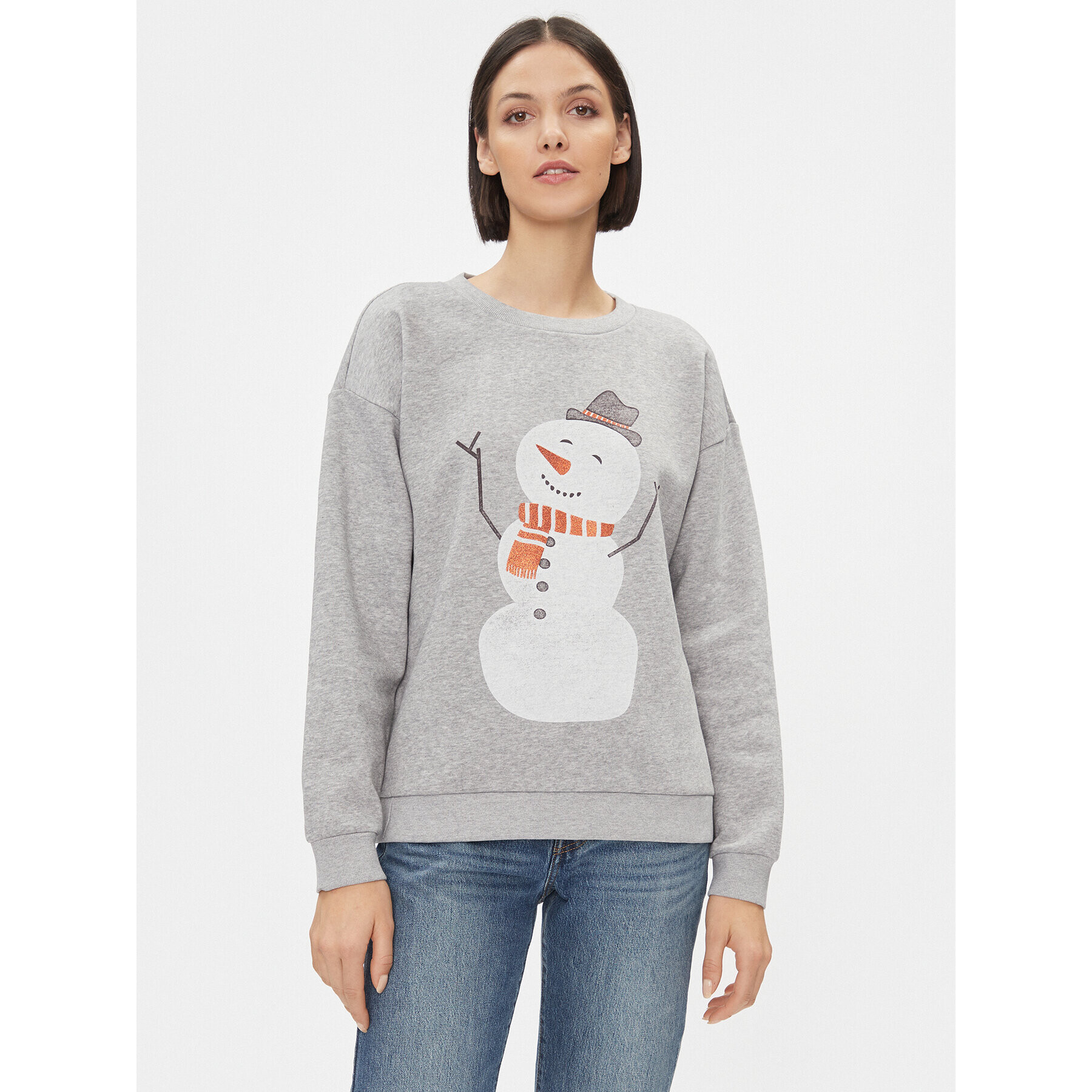 Vila Суитшърт 14090224 Сив Relaxed Fit - Pepit.bg