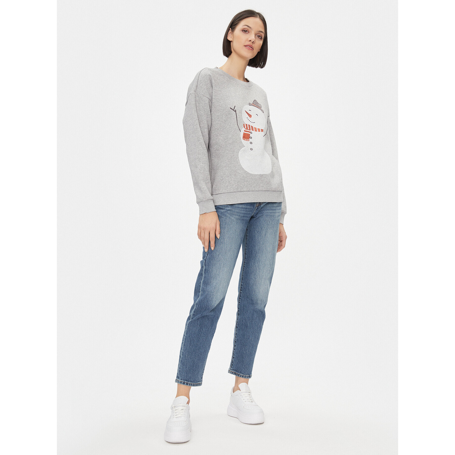 Vila Суитшърт 14090224 Сив Relaxed Fit - Pepit.bg