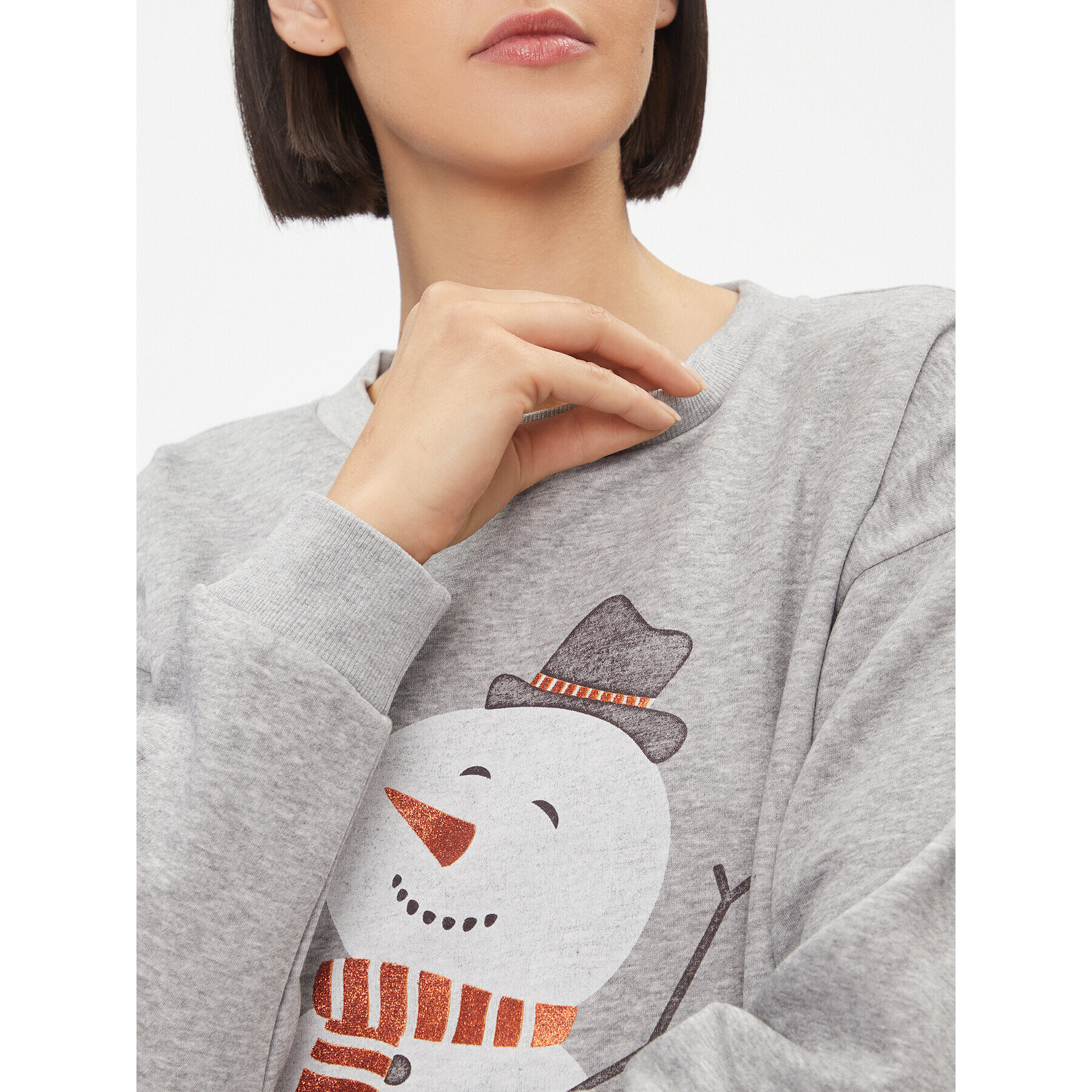 Vila Суитшърт 14090224 Сив Relaxed Fit - Pepit.bg