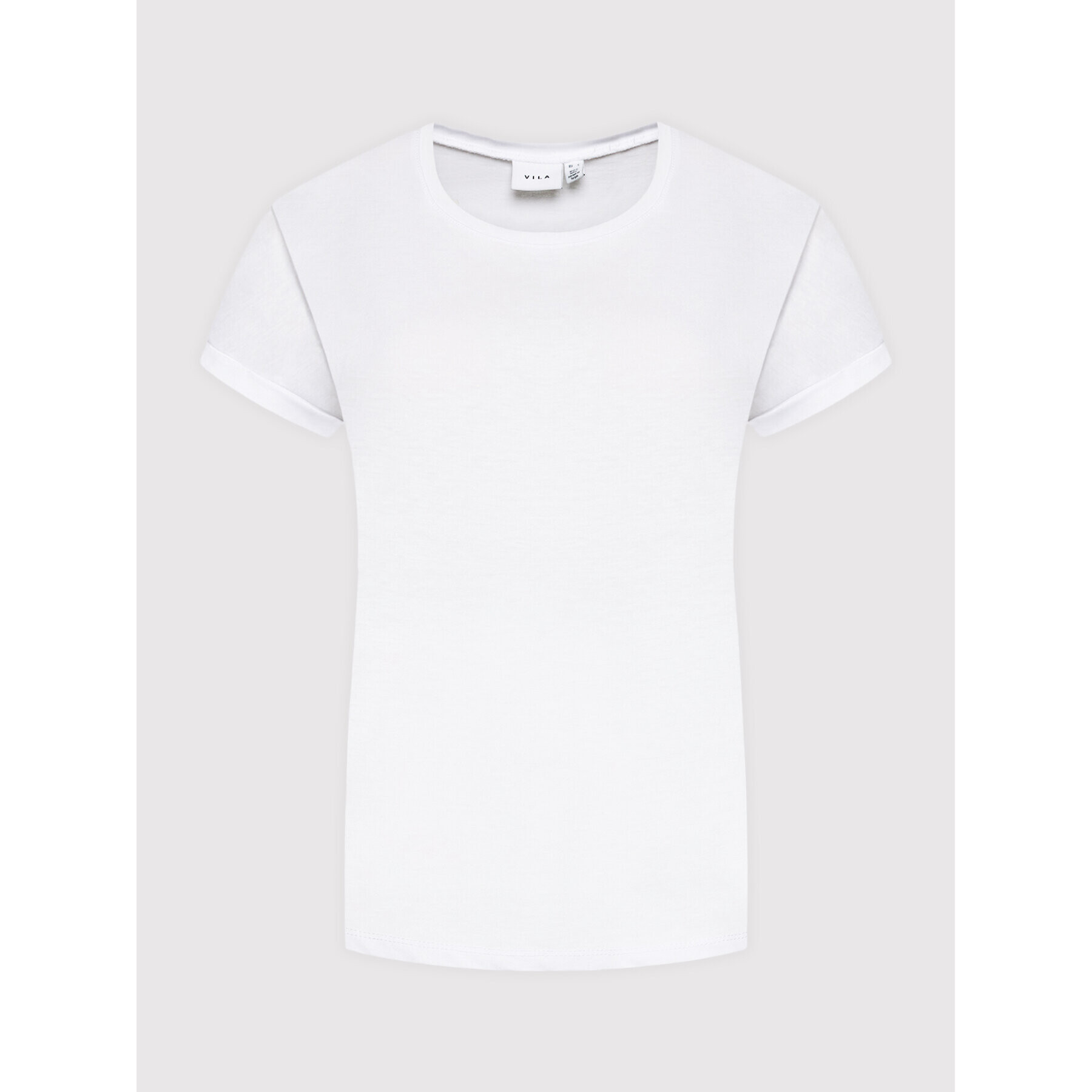 Vila Тишърт Dreamers 14025668 Бял Regular Fit - Pepit.bg
