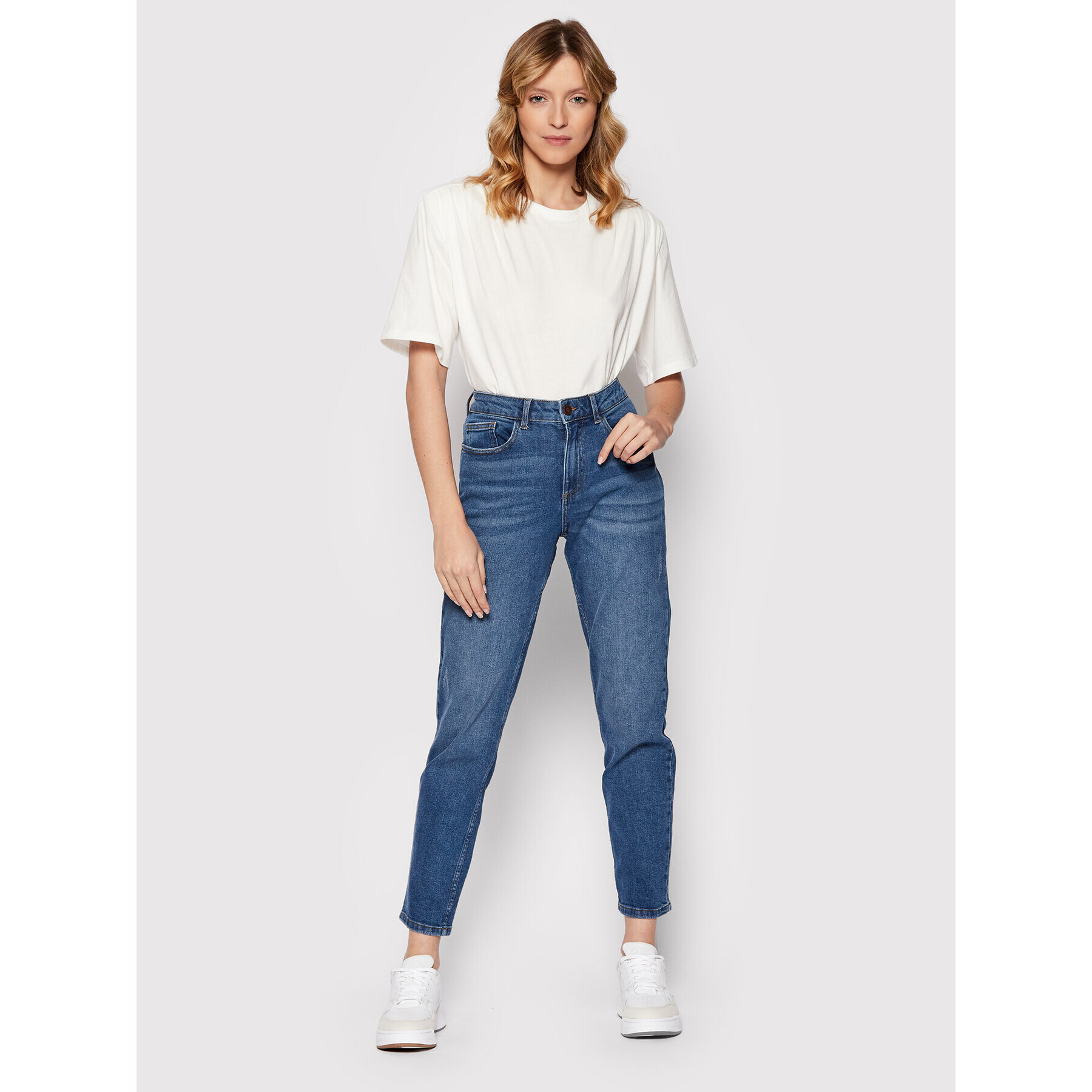 Vila Тишърт Tanas 14071391 Бял Relaxed Fit - Pepit.bg
