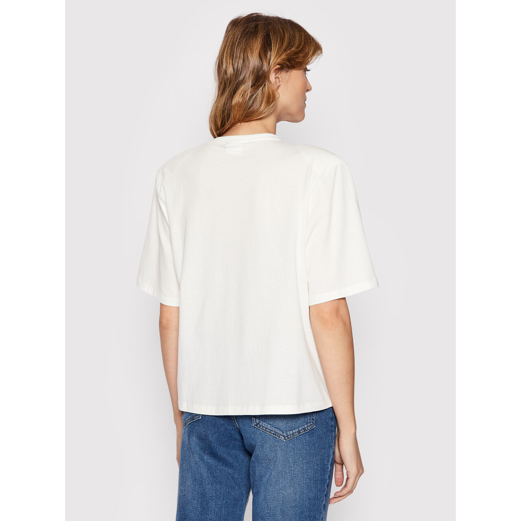 Vila Тишърт Tanas 14071391 Бял Relaxed Fit - Pepit.bg