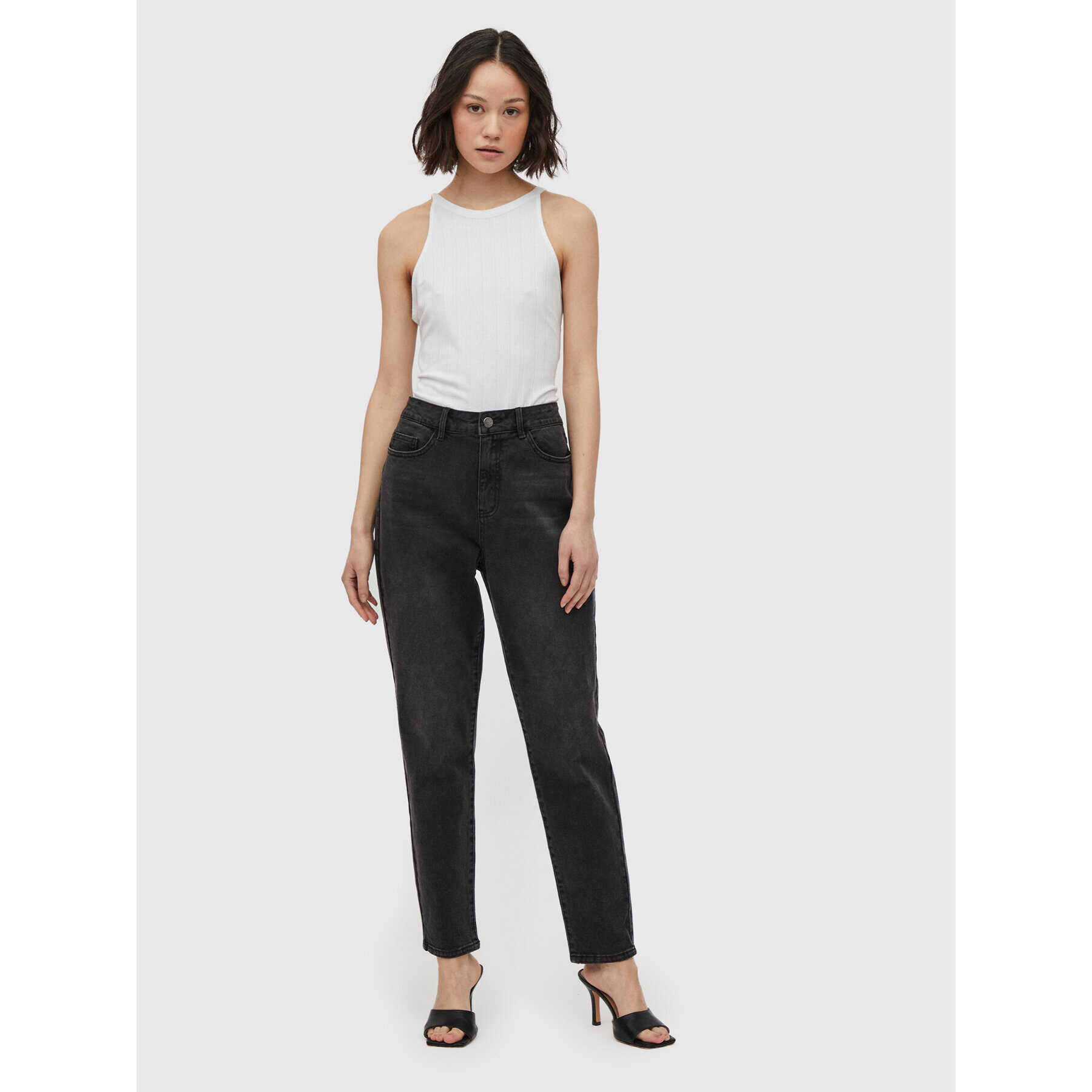 Vila топ Athalia 14070249 Бял Regular Fit - Pepit.bg