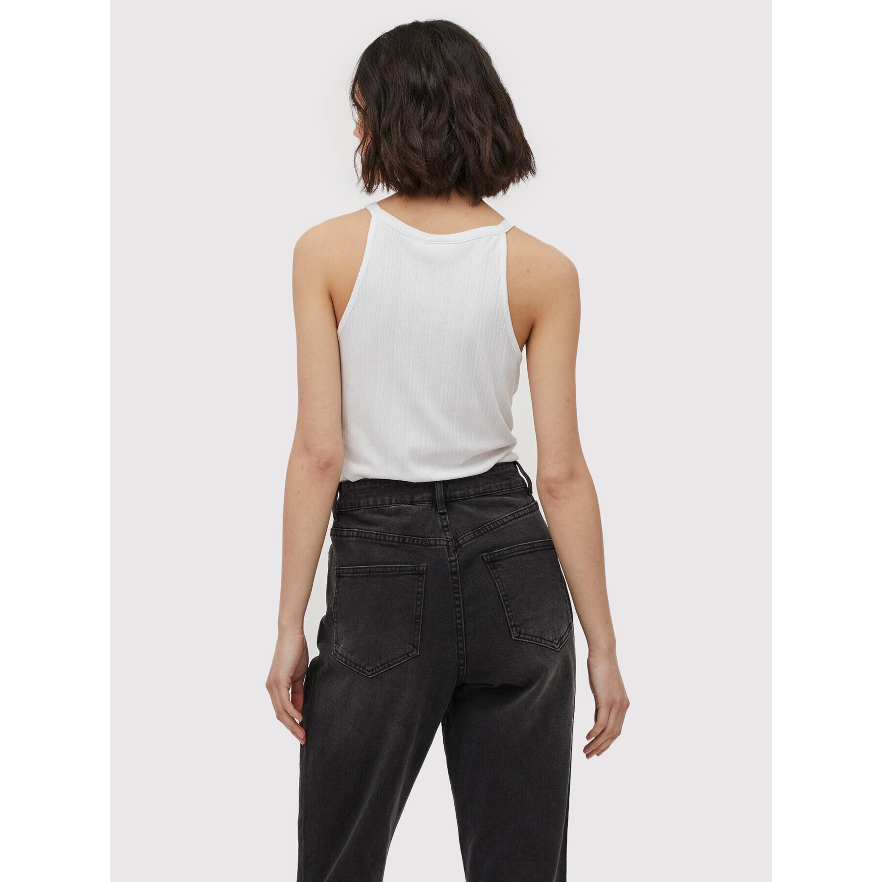 Vila топ Athalia 14070249 Бял Regular Fit - Pepit.bg