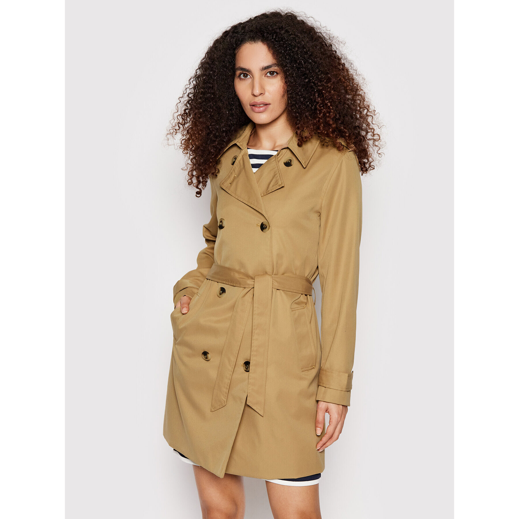 Vila Тренч Movement 14067577 Кафяв Regular Fit - Pepit.bg