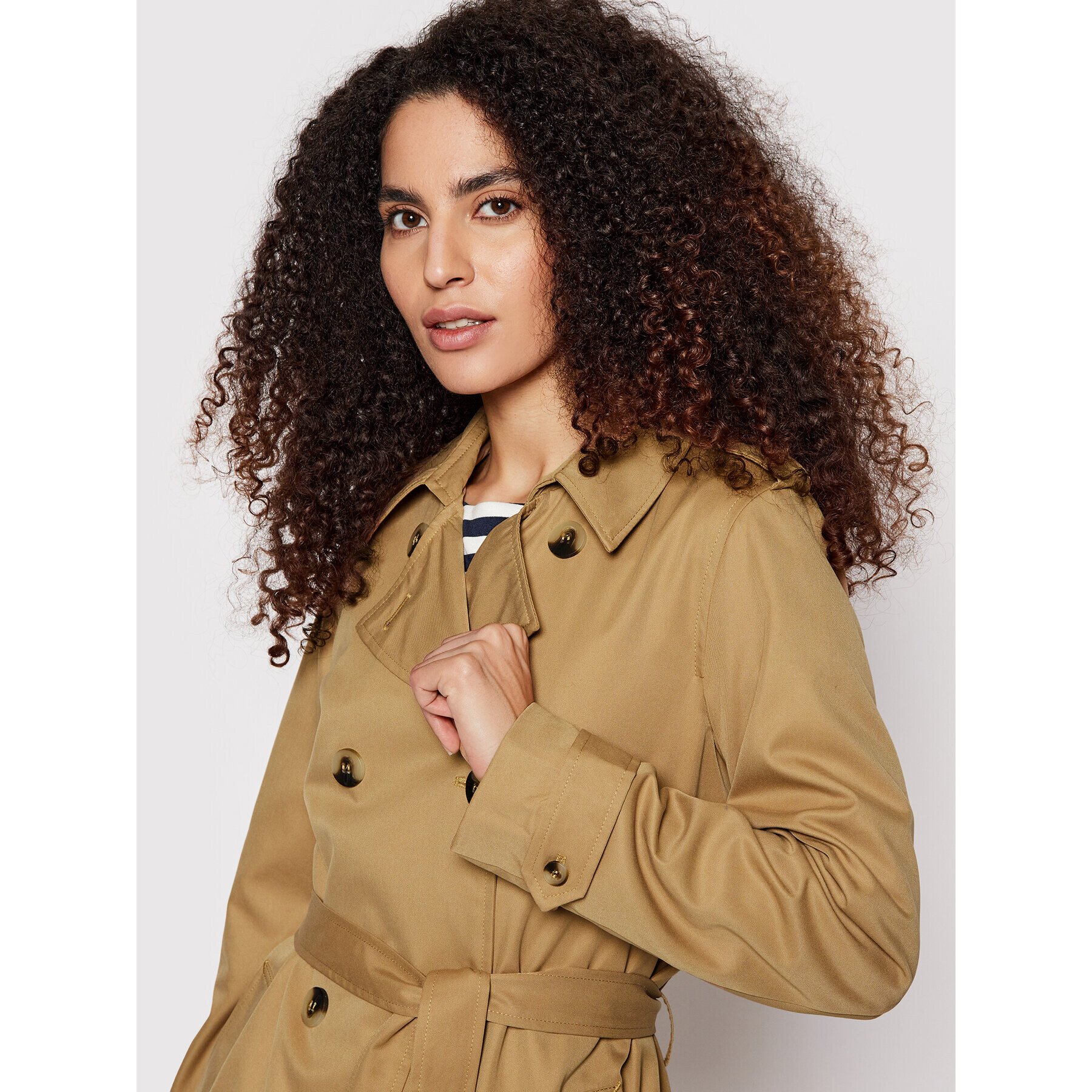Vila Тренч Movement 14067577 Кафяв Regular Fit - Pepit.bg