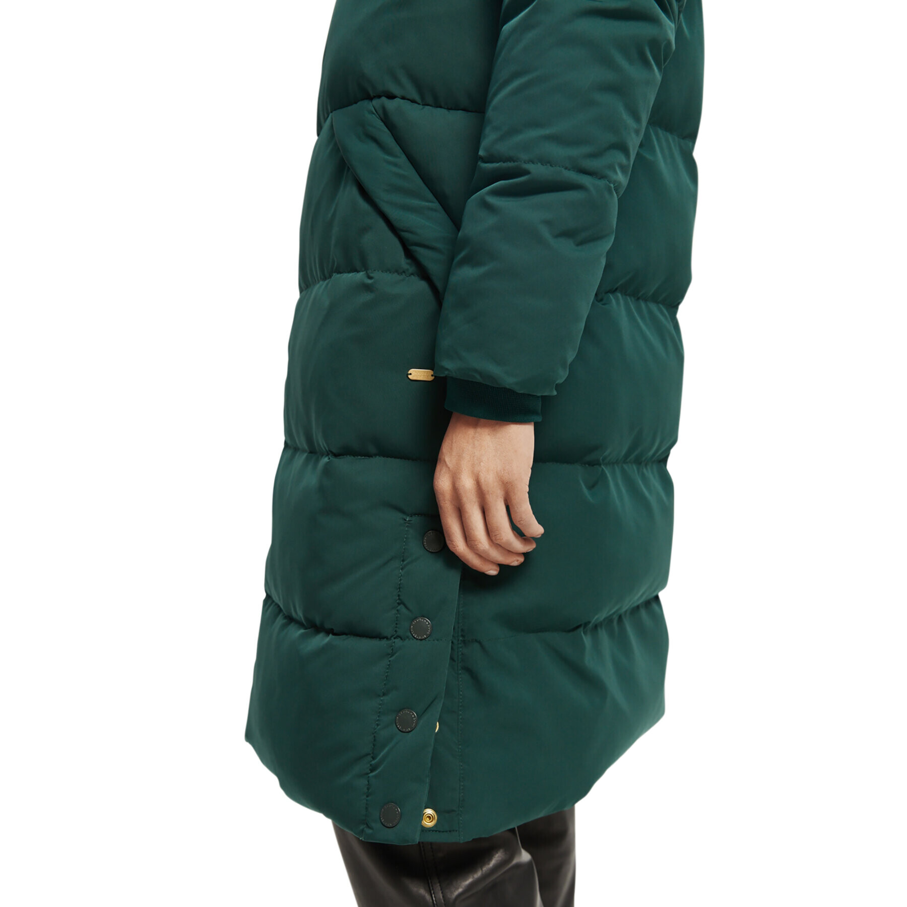 Scotch & Soda Пухено яке 168761 Зелен Regular Fit - Pepit.bg